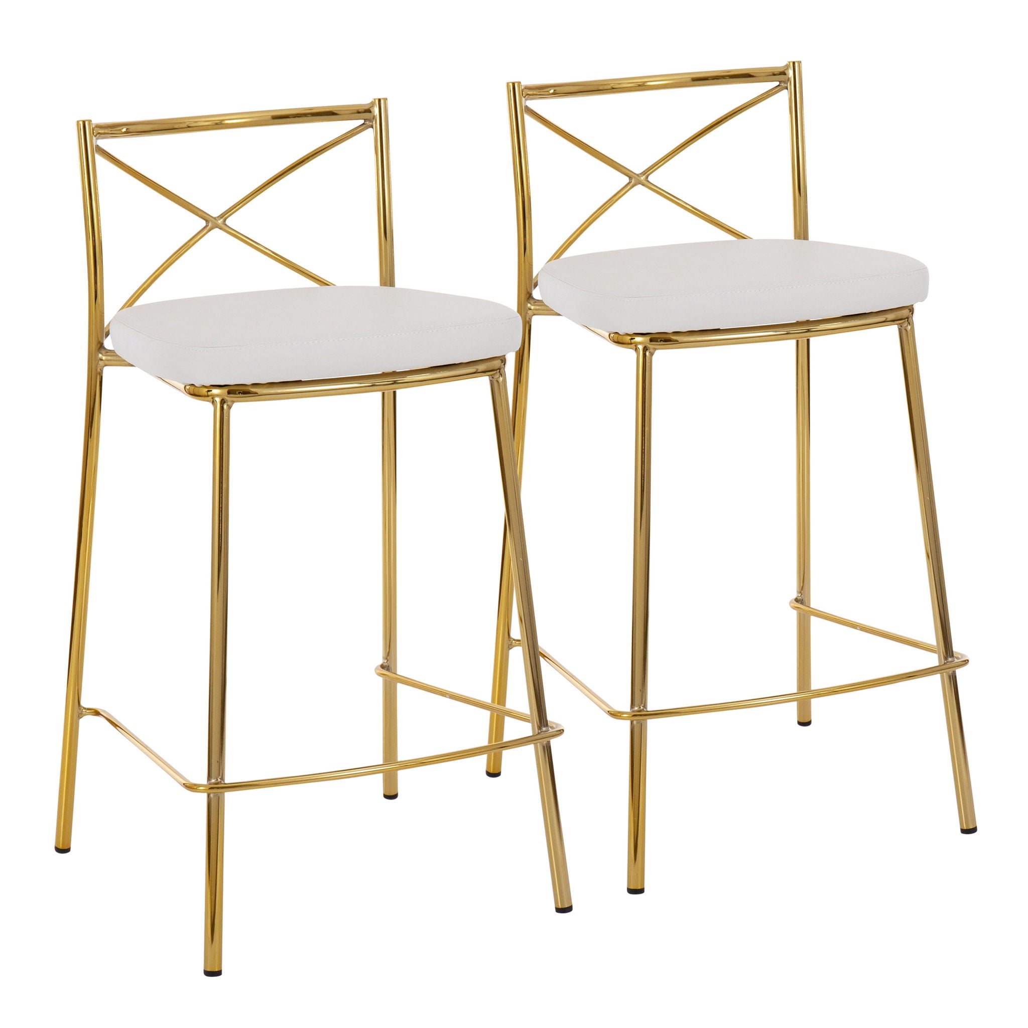 Modern Charlotte - Contemporary Fixed Height Counter Stool (Set of 2) - Best Buy Furniture