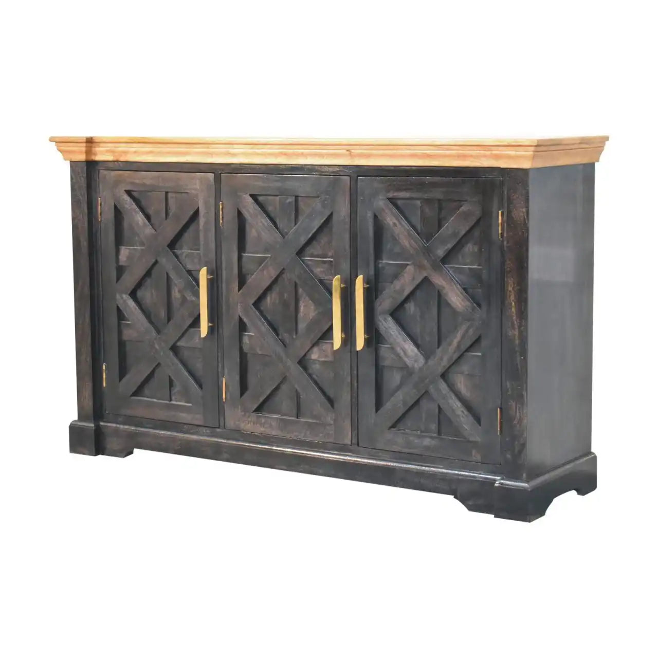 Regal - Rustic Sideboard - Black - Best Buy Furniture