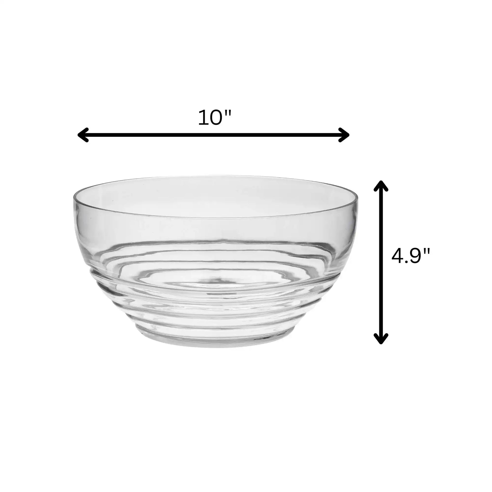 Swirl Acrylic Serving Bowls, Unbreakable - Best Buy Furniture