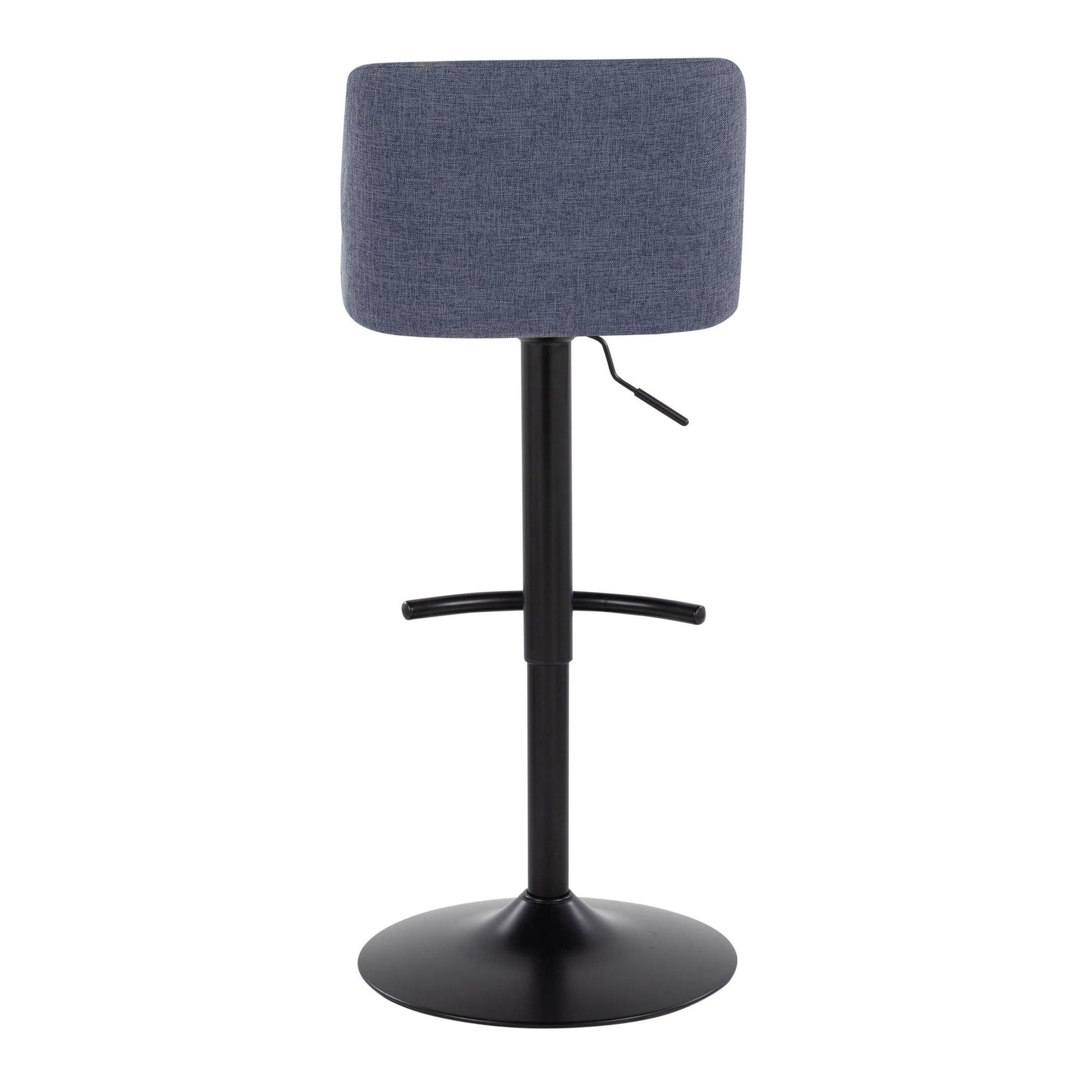 Toriano - Contemporary Adjustable Bar Stool With Rounded T Footrest (Set of 2) - Best Buy Furniture