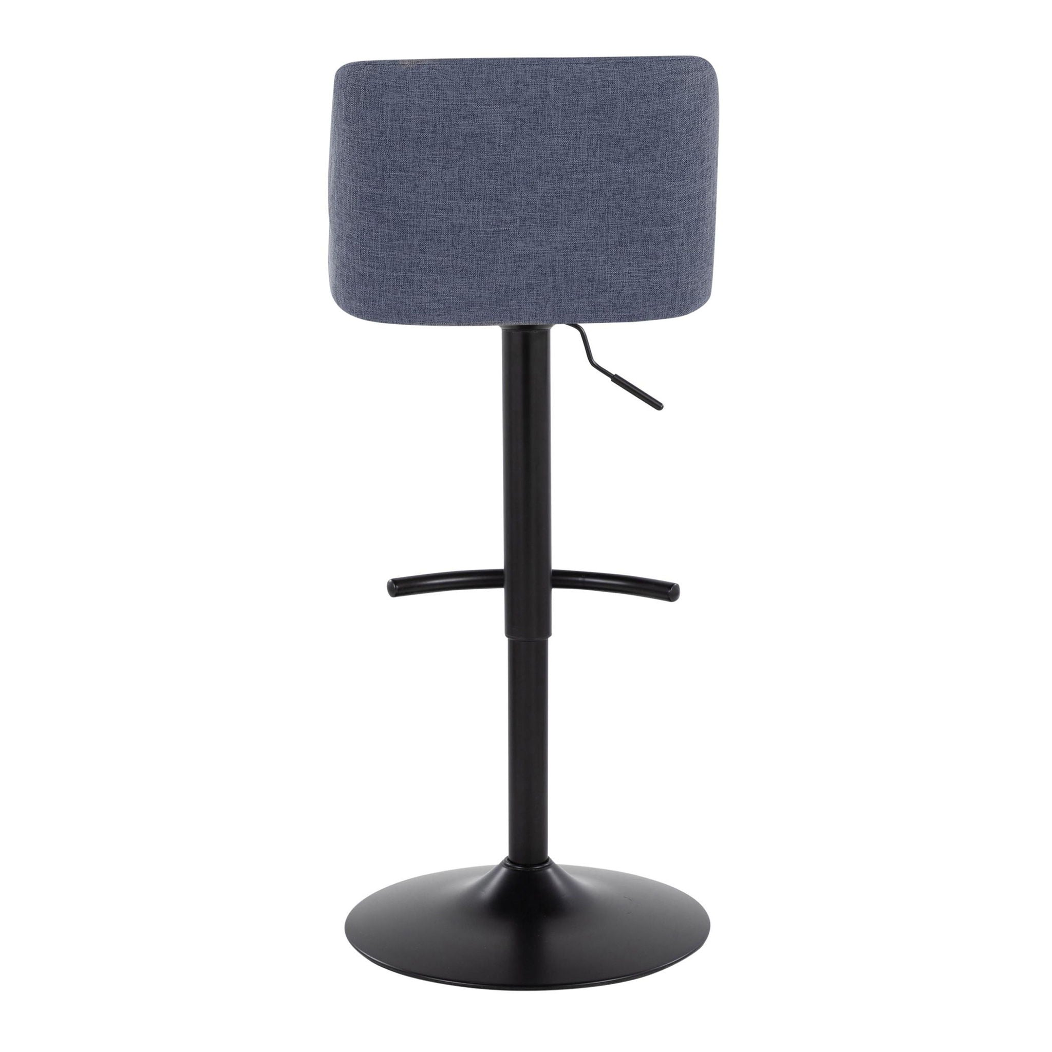 Toriano - Contemporary Adjustable Bar Stool With Rounded T Footrest (Set of 2) - Best Buy Furniture