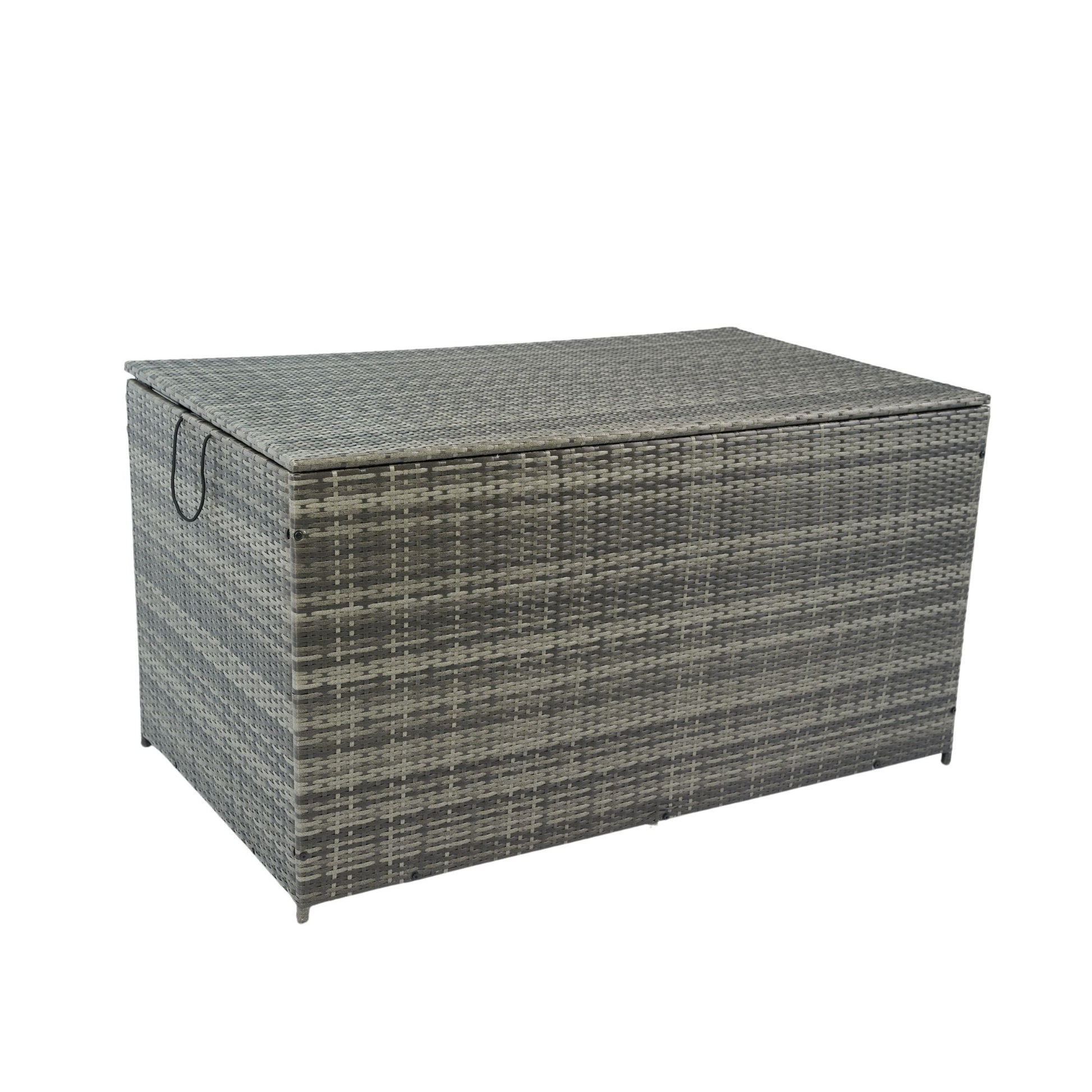 Outdoor Storage Box, Wicker Patio Deck Boxes With Lid, Outdoor Cushion Storage For Kids Toys, Pillows, Towel, Wicker - Best Buy Furniture
