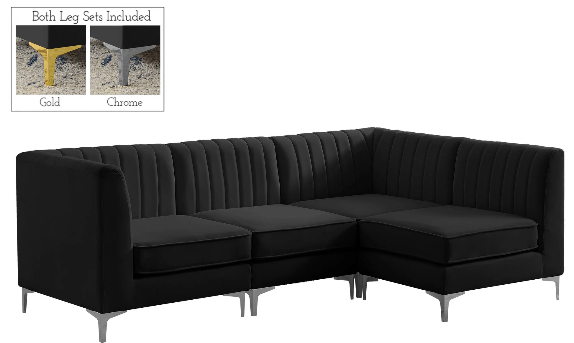 Alina - 4 Piece Modular L-Shaped Sectional - Best Buy Furniture