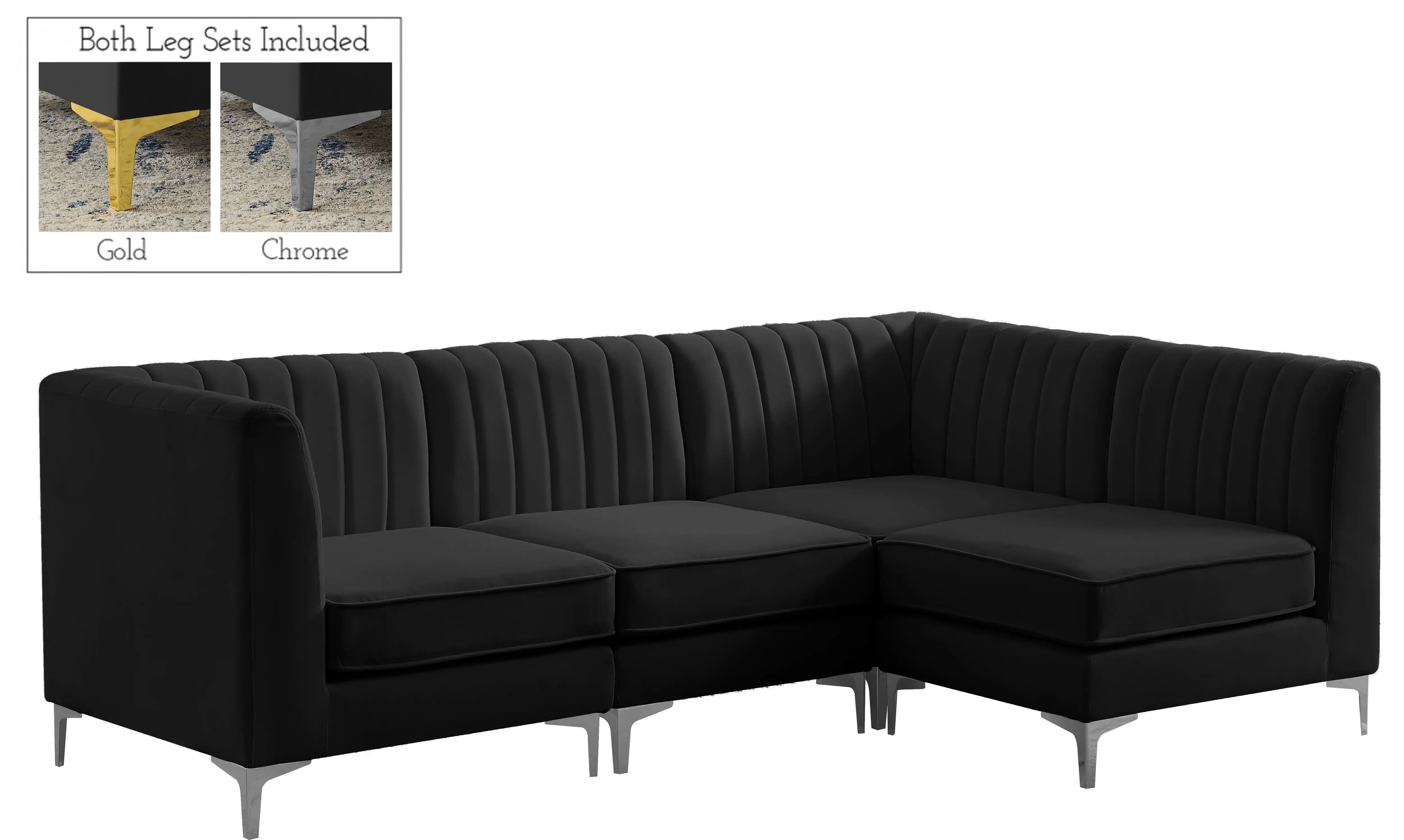 Alina - 4 Piece Modular L-Shaped Sectional - Best Buy Furniture