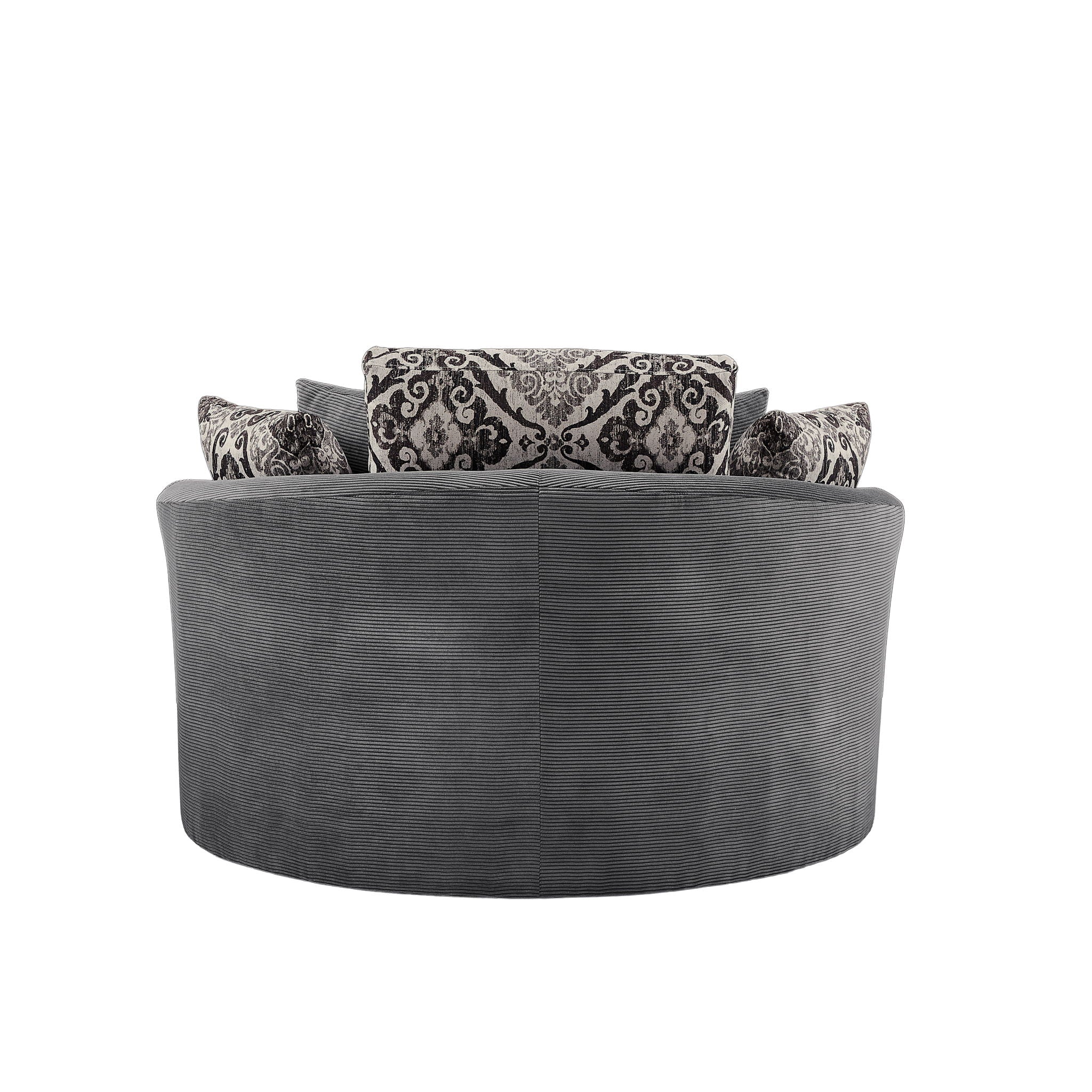 Swivel Accent Barrel Chair With 5 Movable Pillow 360 Degree Swivel Round Sofa Chair For Living Room, Bedroom, Hotel - Best Buy Furniture