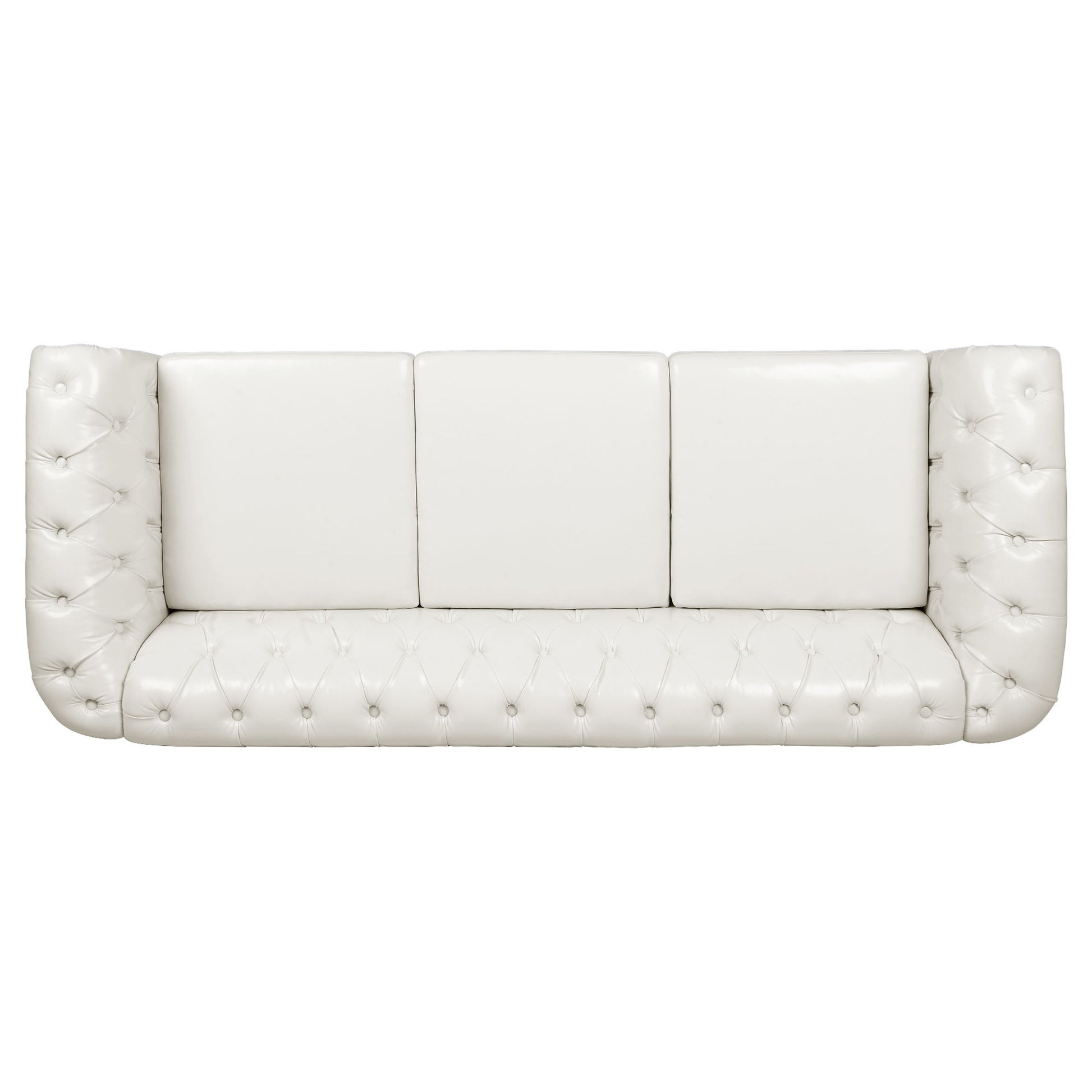 Rolled Arm Chesterfield 3 Seater Sofa - Best Buy Furniture