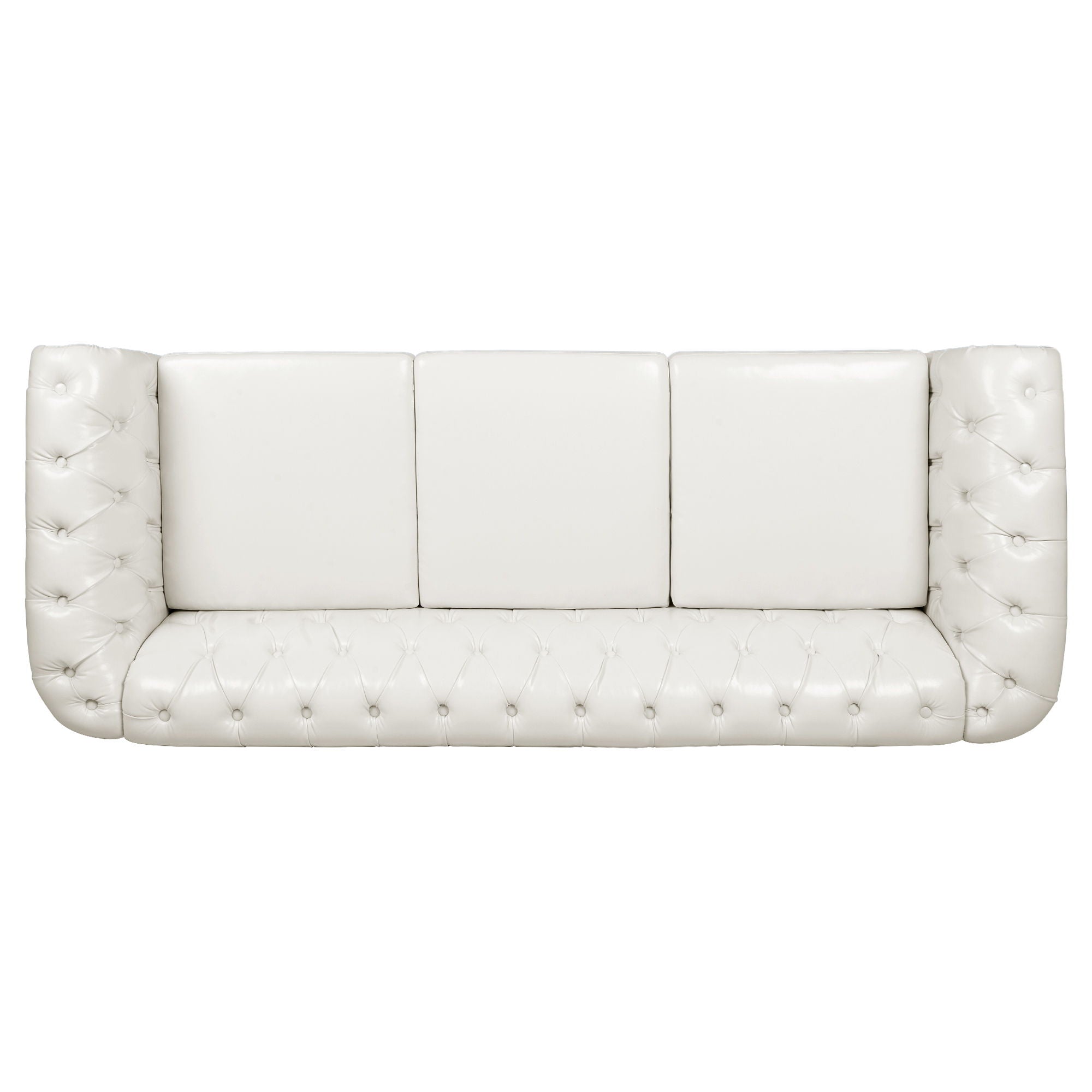 Rolled Arm Chesterfield 3 Seater Sofa - Best Buy Furniture