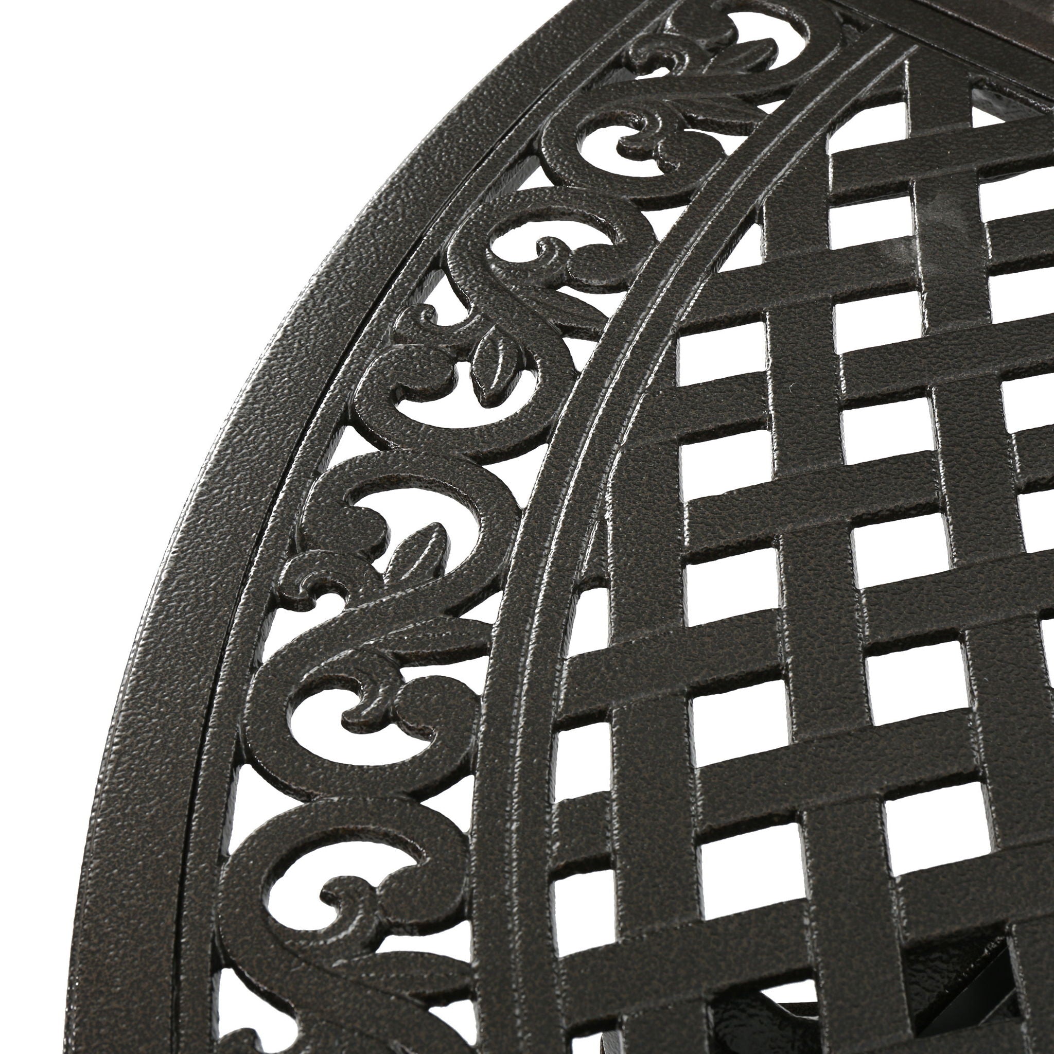 Outdoor Expandable Aluminum Dining Table With Latticework Details And Curvy Legs - Best Buy Furniture