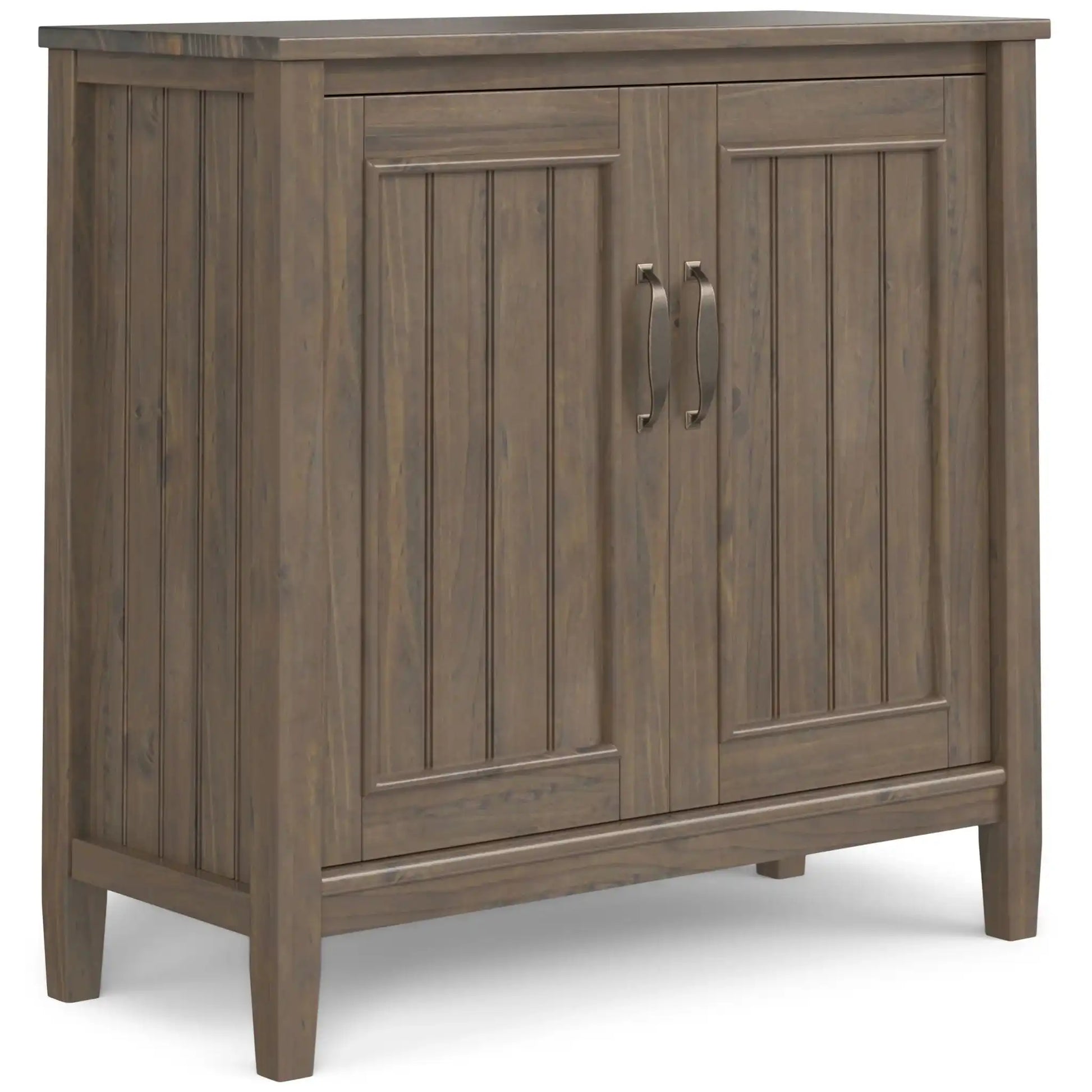 Lev - Low Storage Cabinet - Smoky Brown - Best Buy Furniture