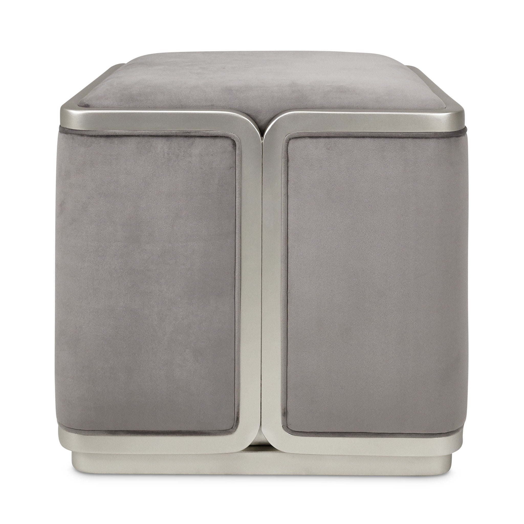 Linea - Ottoman - Gray Pearl / SilverMist - Best Buy Furniture