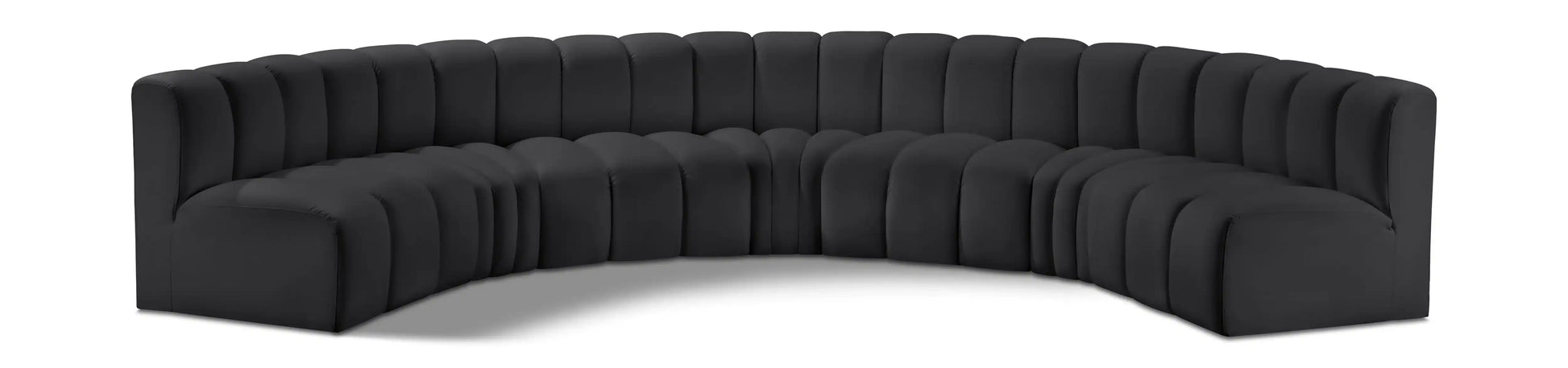 Arc - Faux Leather 7 Piece U-Shaped Modular Sofa - Best Buy Furniture