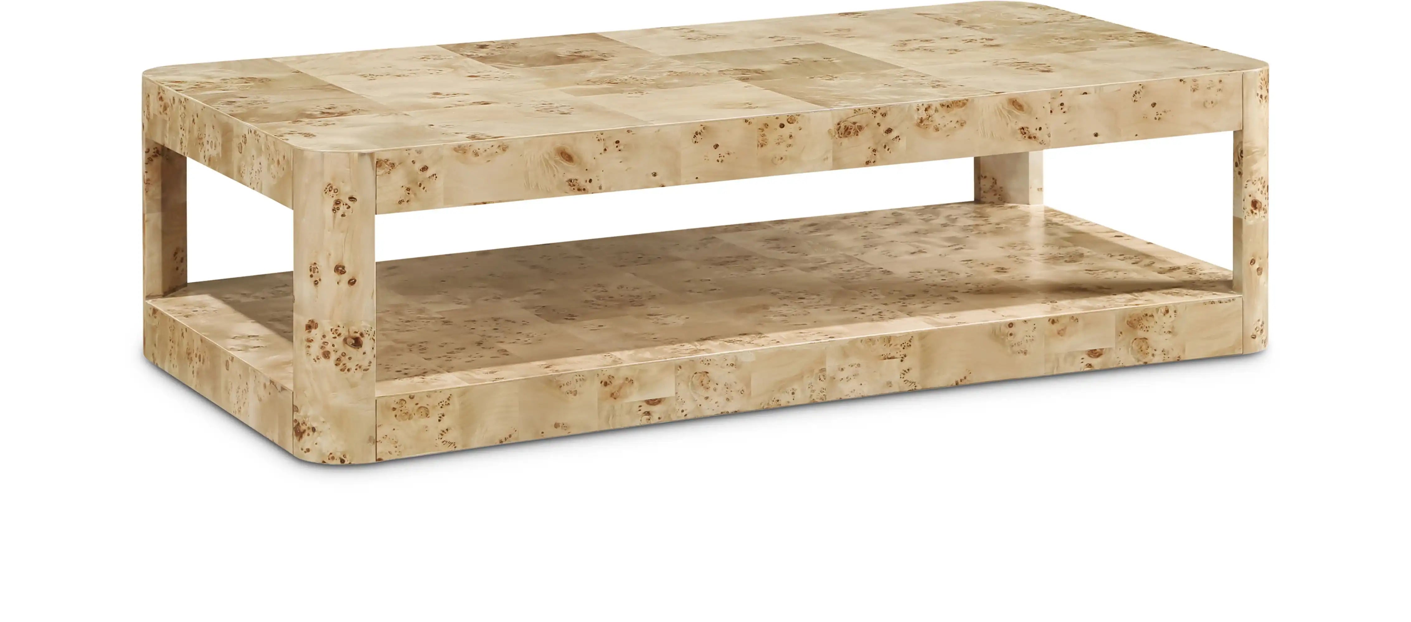 Reeves - Burl Wood Table - Best Buy Furniture