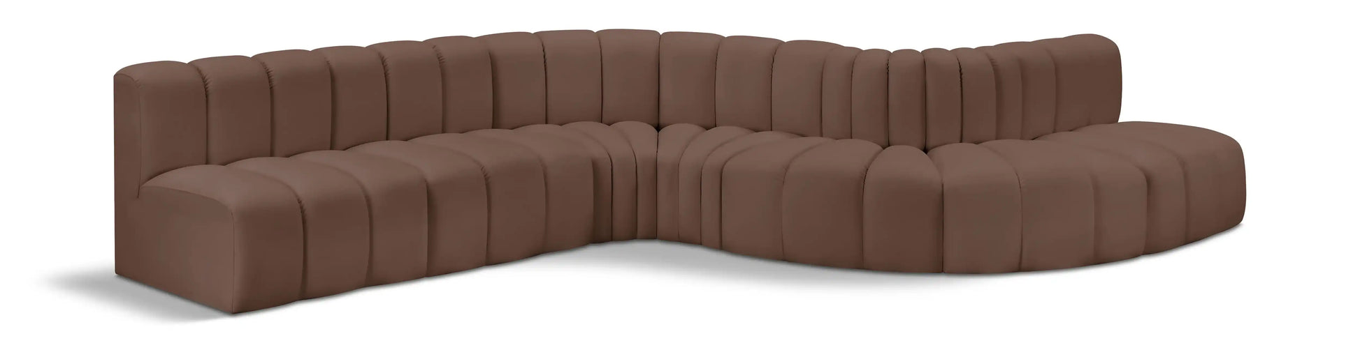 Arc - Faux Leather 7 Piece Modular Sofa - Best Buy Furniture
