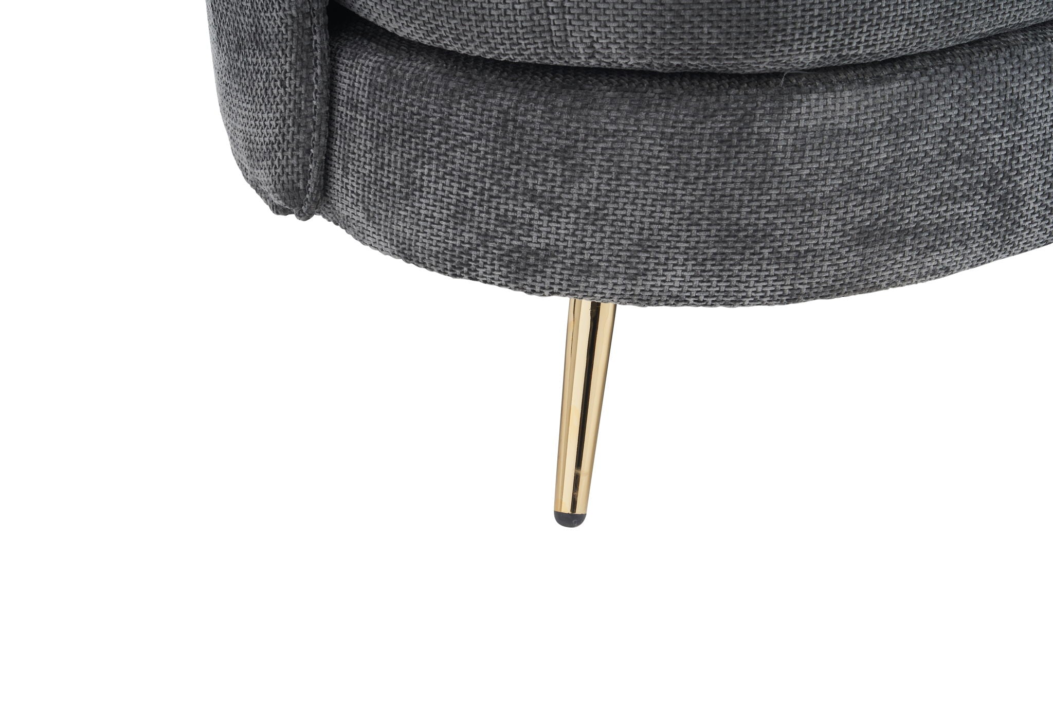 Loveseat Sofa, Upholstered Couch With Metal Legs