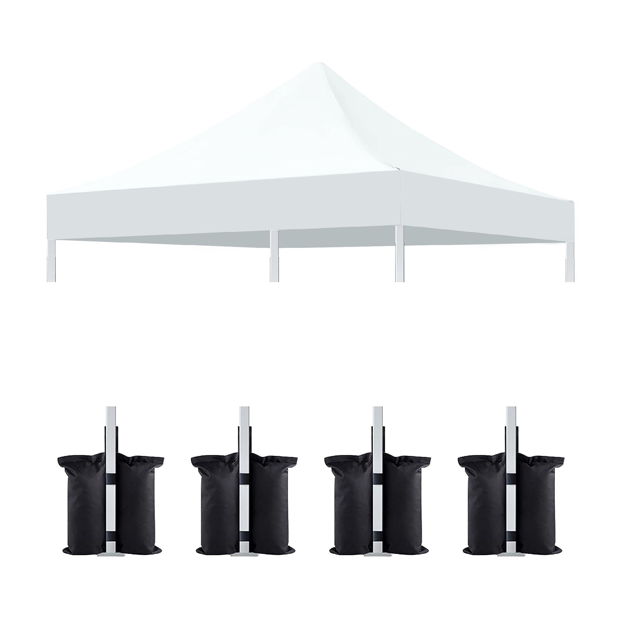 Canopy Replacement Top With 4 Pack W8 Bags, Pop Up Tent Cover Only, Frame Not Included - Best Buy Furniture