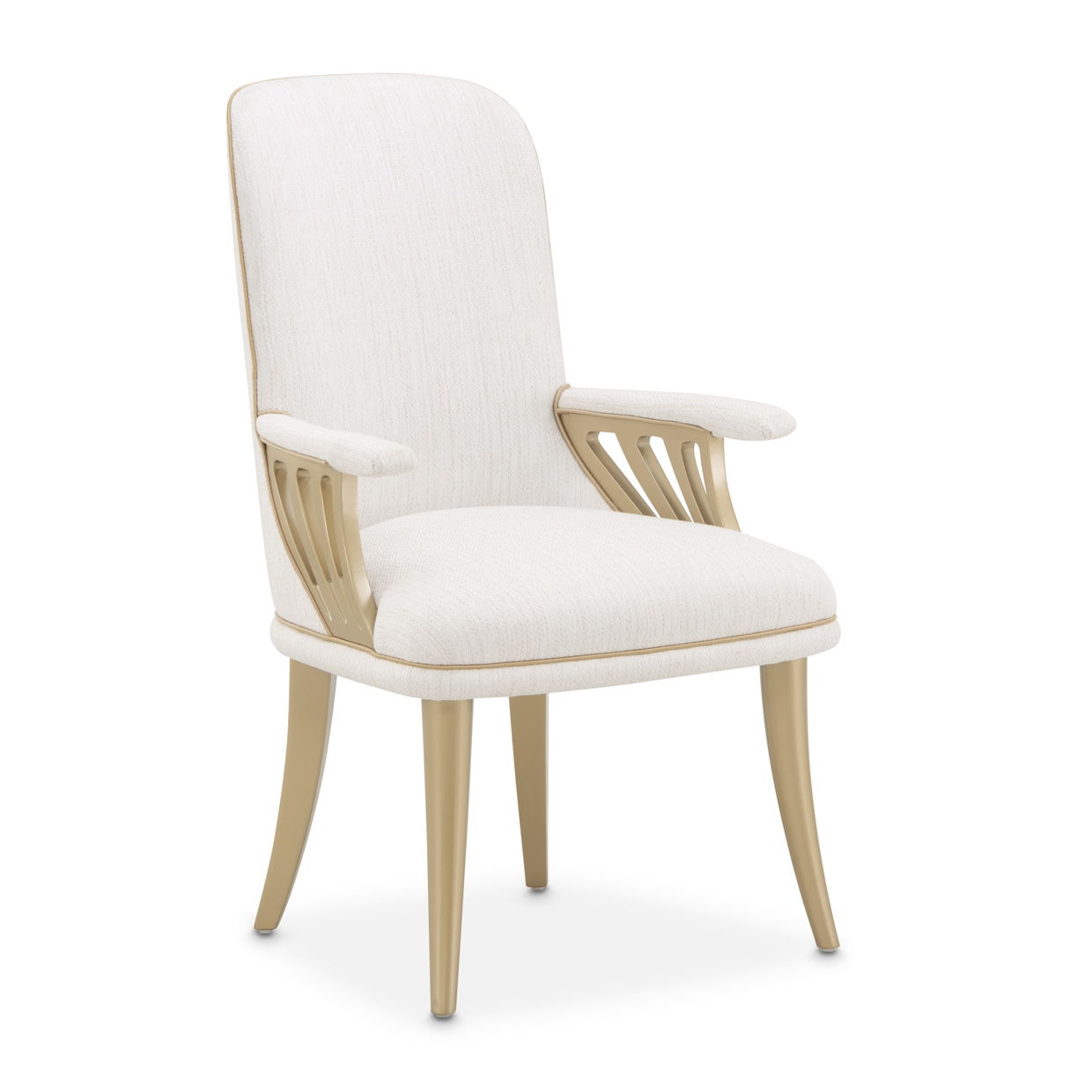 La Terrazza - Dining Arm Chair (Set of 2) - Creamy Pearl - Best Buy Furniture