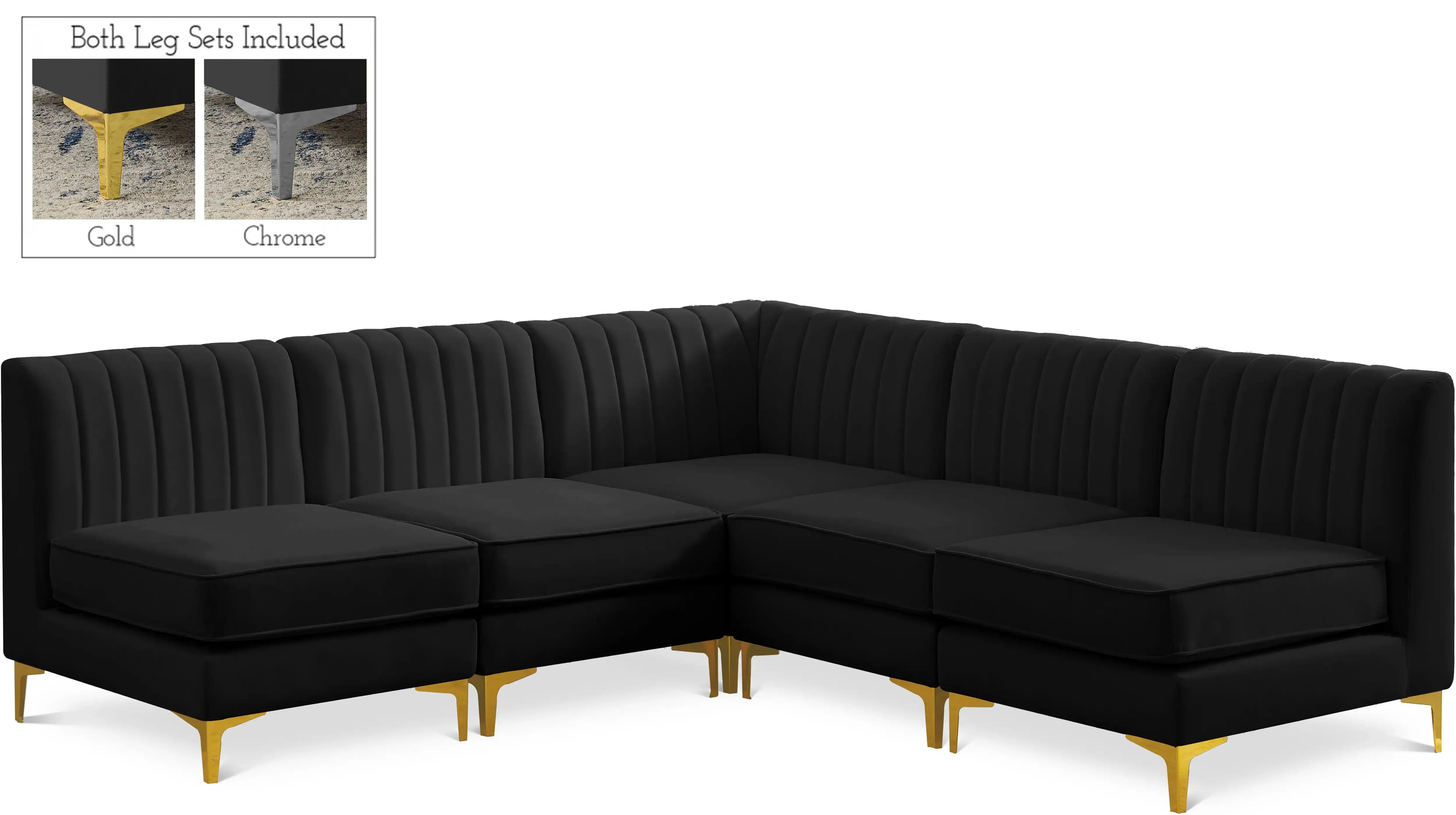 Alina - 5 Piece Armless Sectional - Best Buy Furniture