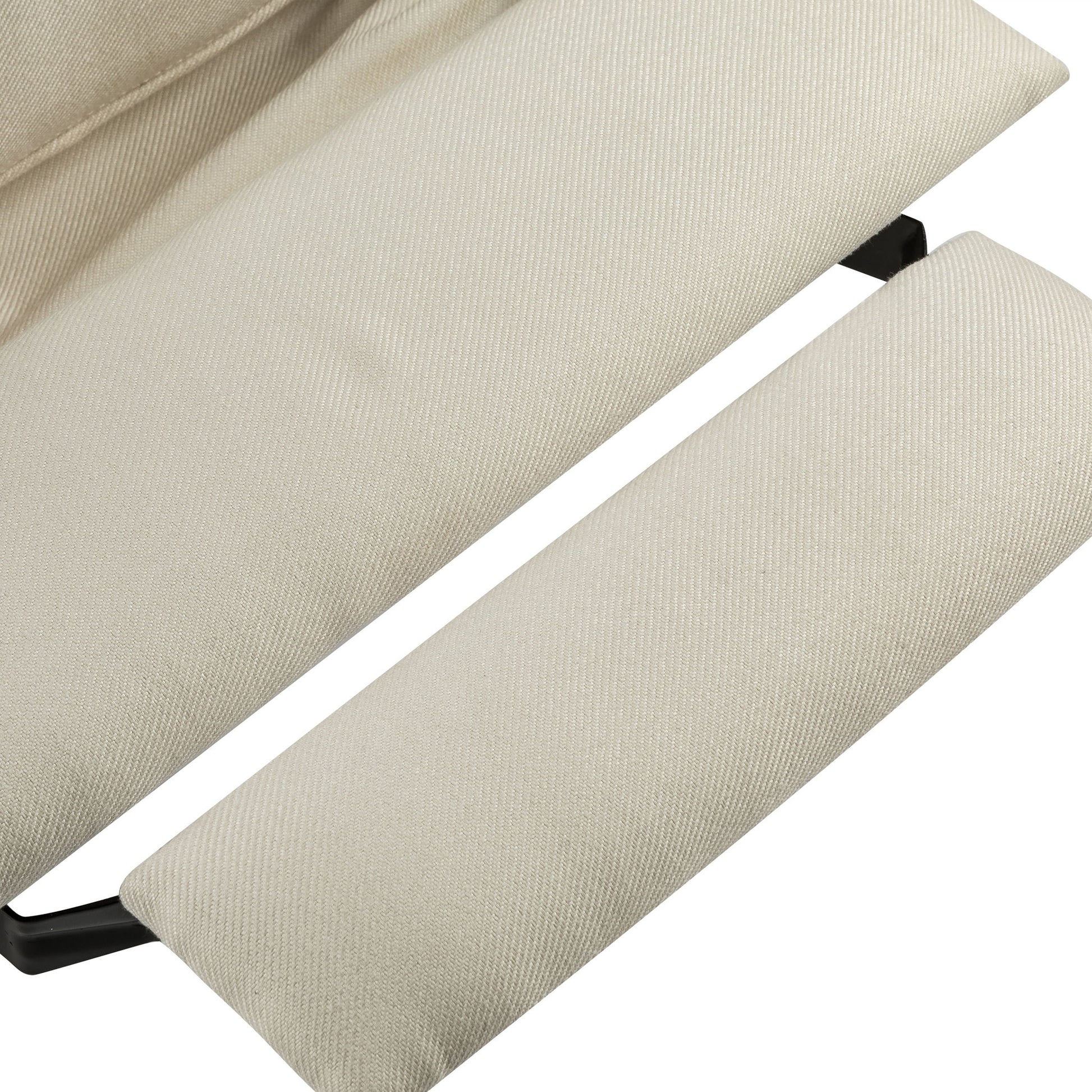 Upholstered Push Recliner Chair With Rubber Wood Legs For Living Room - Best Buy Furniture