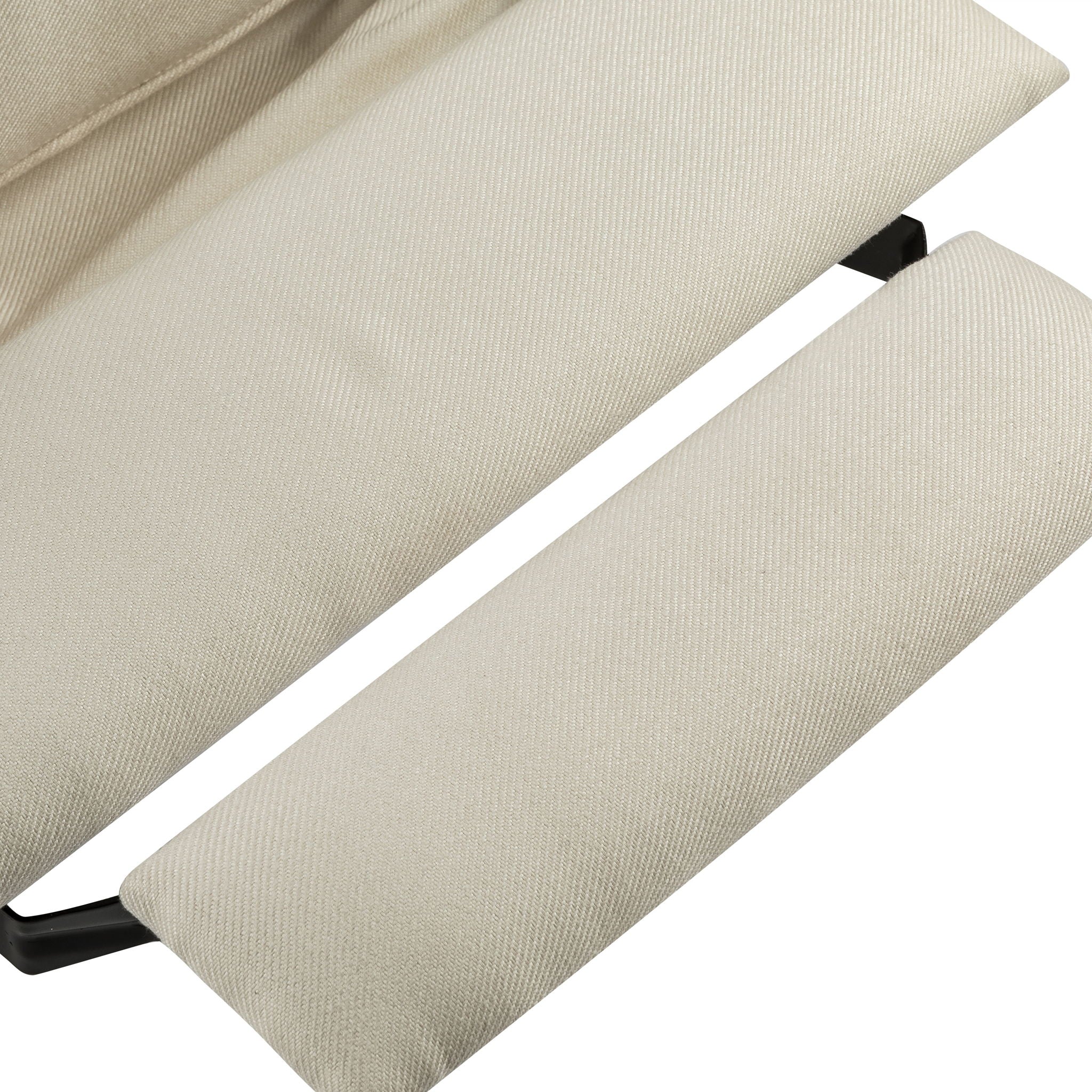 Upholstered Push Recliner Chair With Rubber Wood Legs For Living Room - Best Buy Furniture