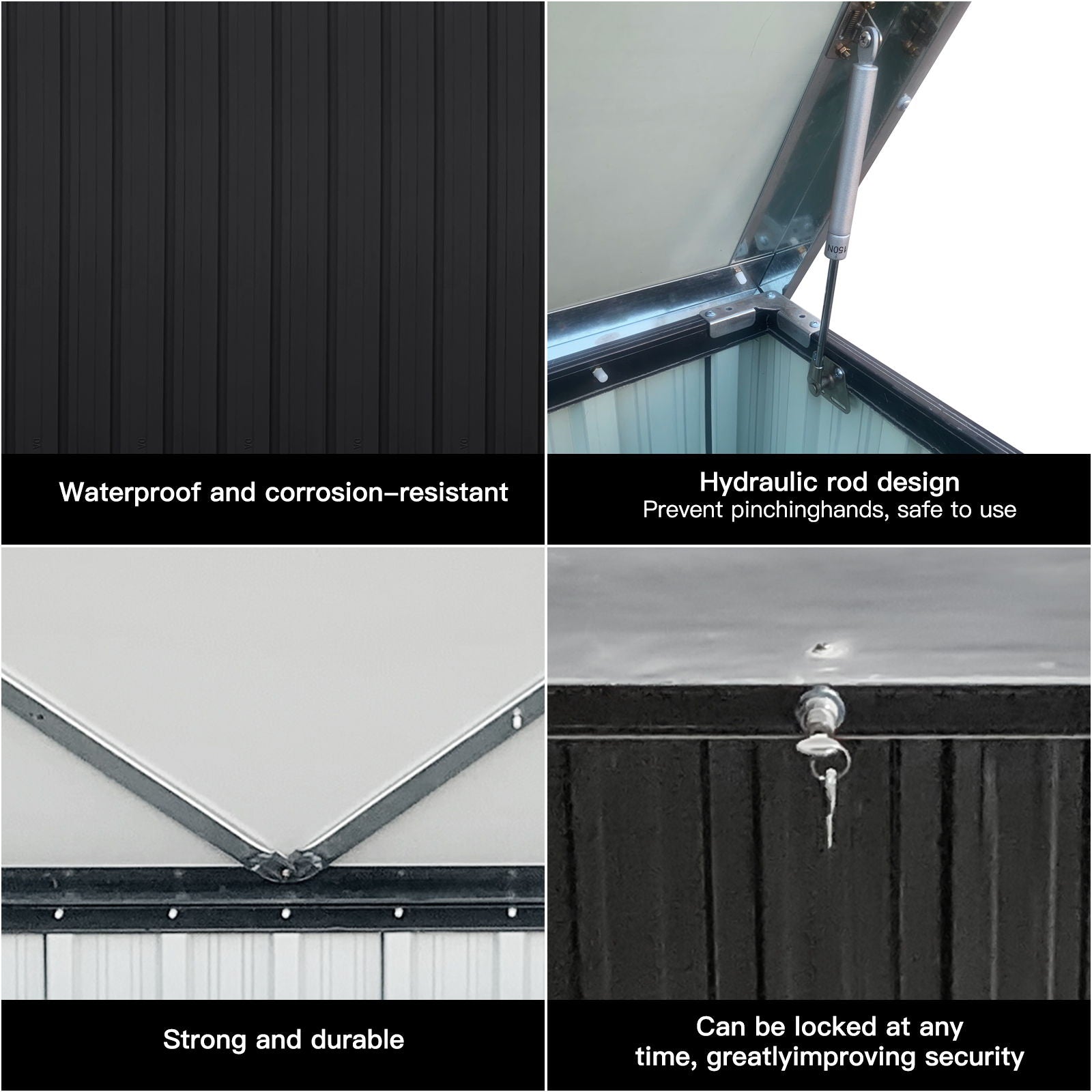 Metal Storage Box Store Small - Black - Best Buy Furniture