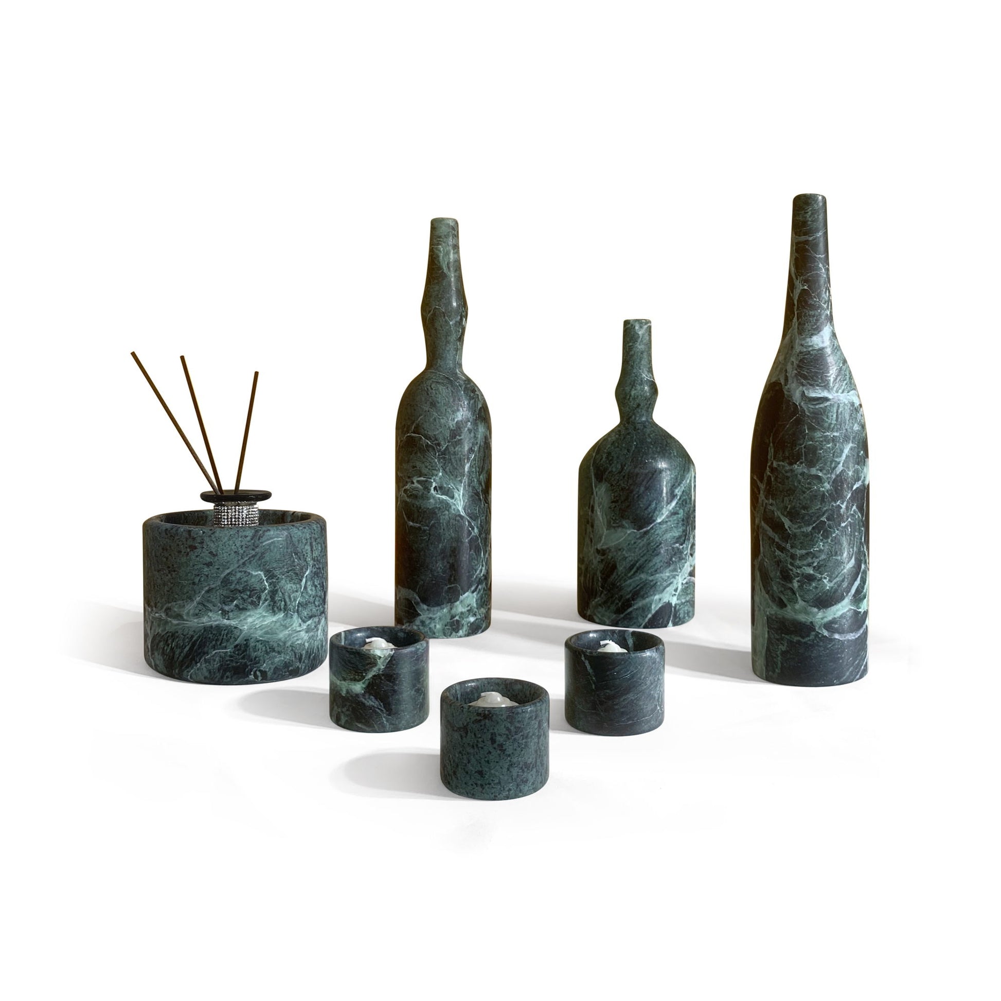 7 Pieces Luxury Natural Marble Living Room Accessories Set - Best Buy Furniture