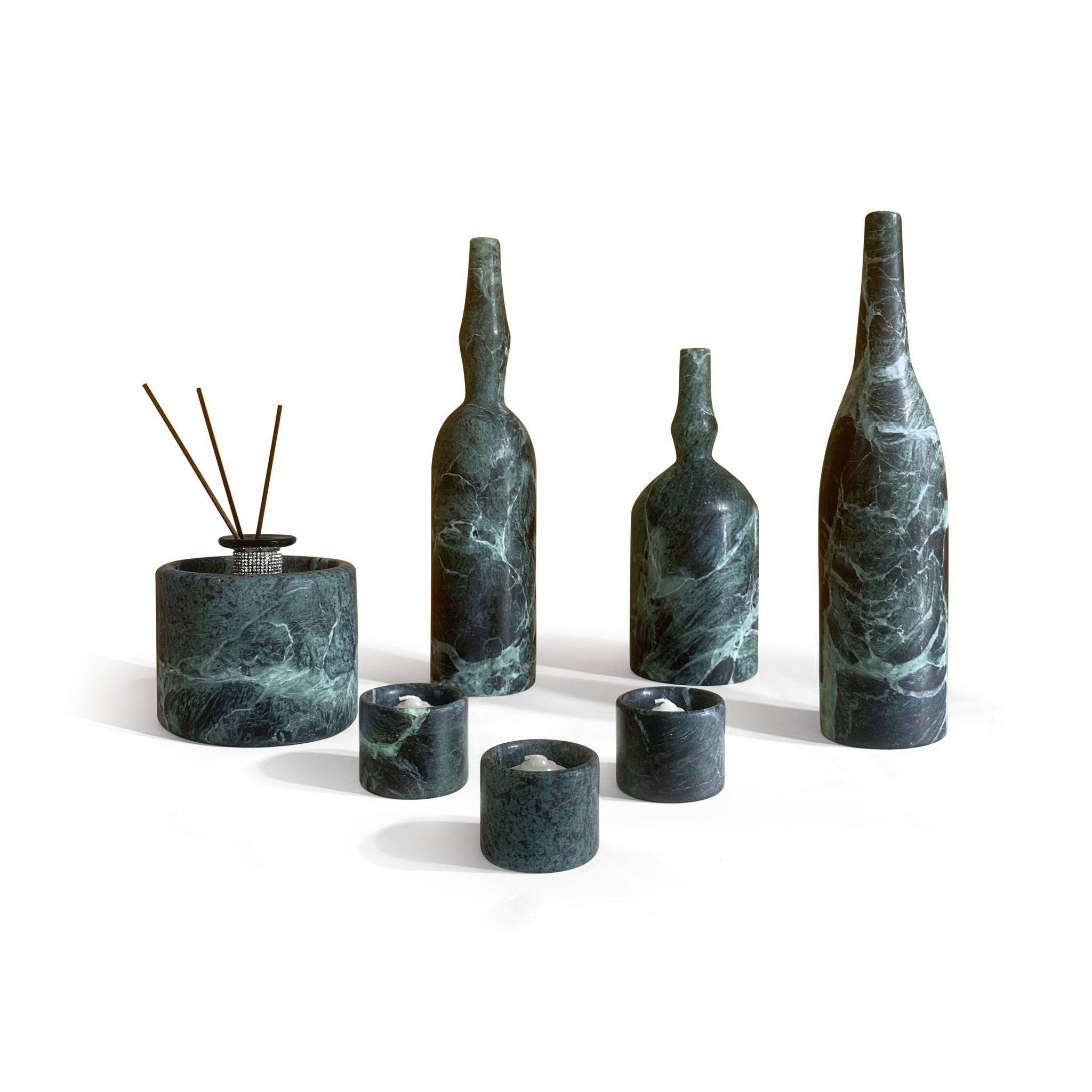7 Pieces Luxury Natural Marble Living Room Accessories Set - Best Buy Furniture