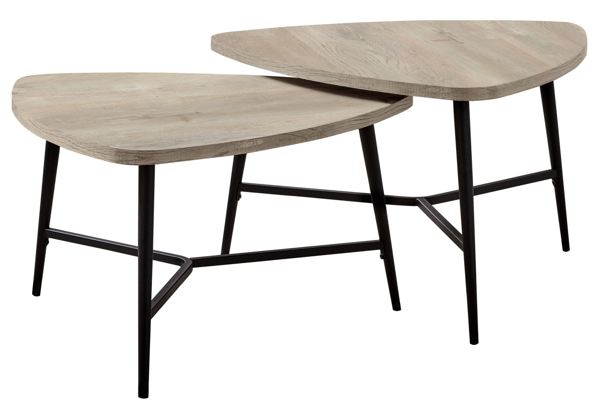 Table Set, Coffee, End, Side, Accent, Living Room / Beige Laminate, Contemporary, Modern (Set of 2) - Taupe - Best Buy Furniture