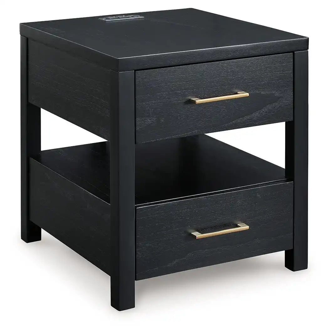 Winbardi - Rectangular End Table - Black - Best Buy Furniture