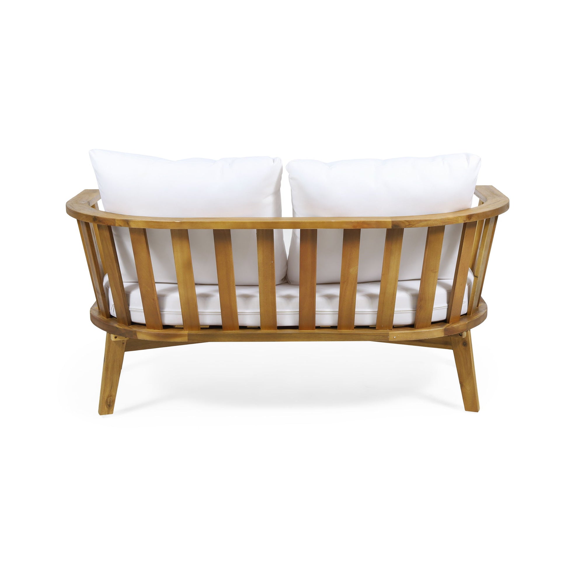 Patio Furniture Set, Outdoor Acacia Wood Patio Club Chair With Table - Best Buy Furniture