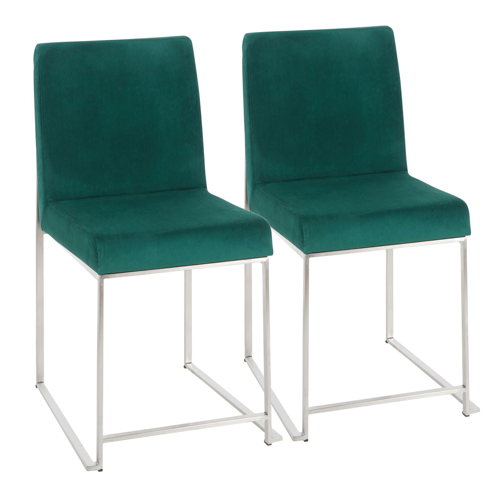 Fuji - Contemporary Modern Elegance High Back Dining Chair (Set of 2) - Best Buy Furniture