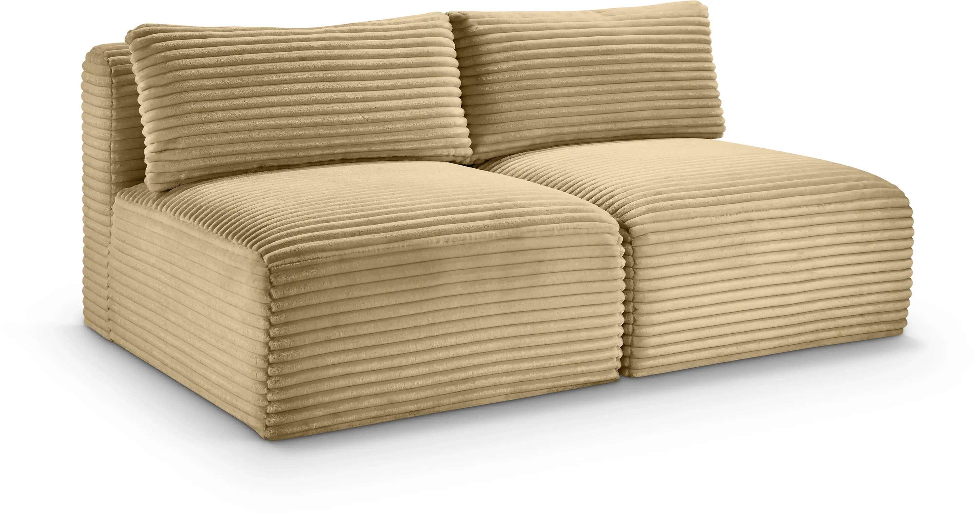 Shaggy - 2 Seat Modular Armless Sofa - Best Buy Furniture