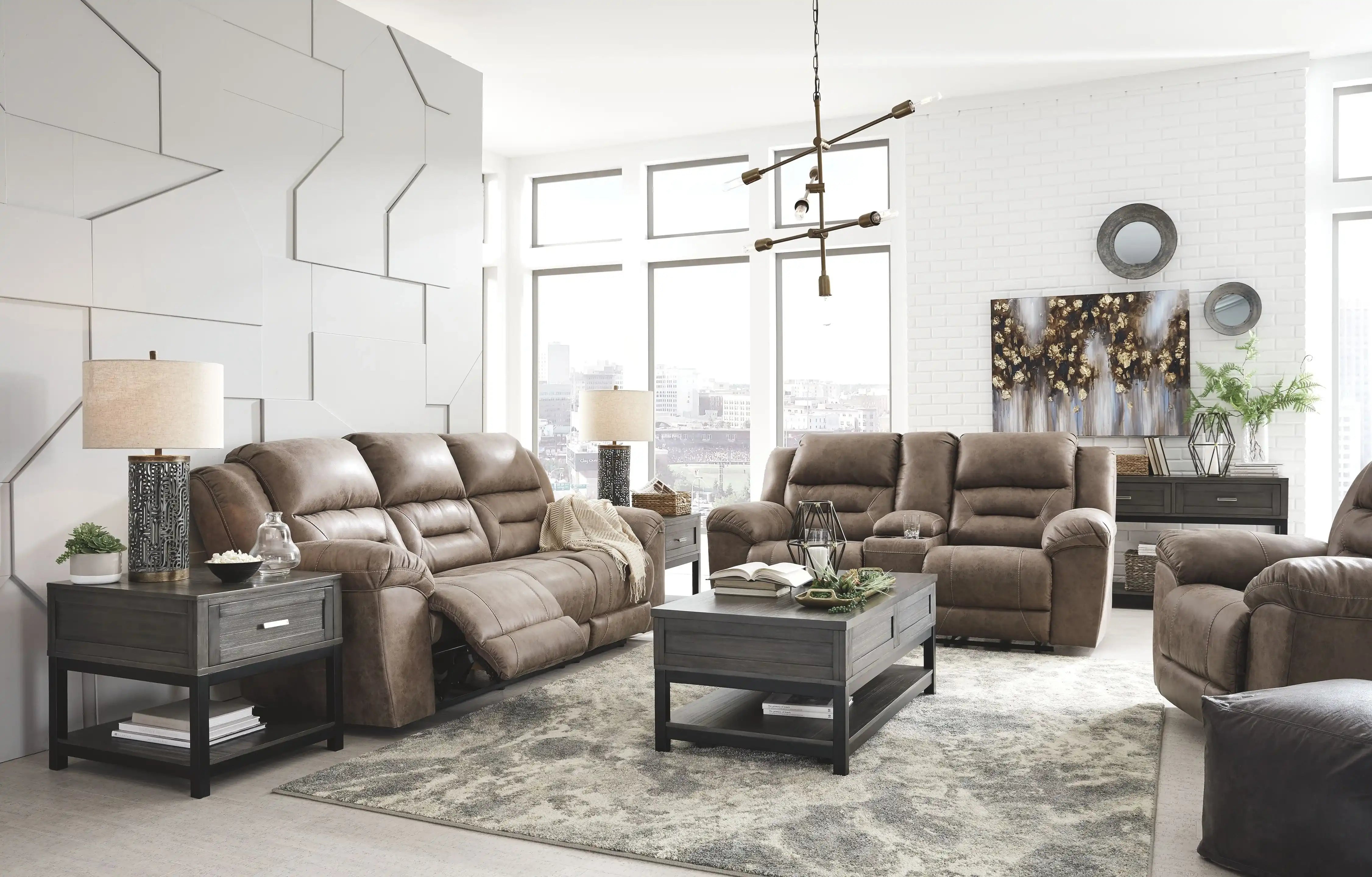 Stoneland - Power Reclining Living Room Set - Best Buy Furniture