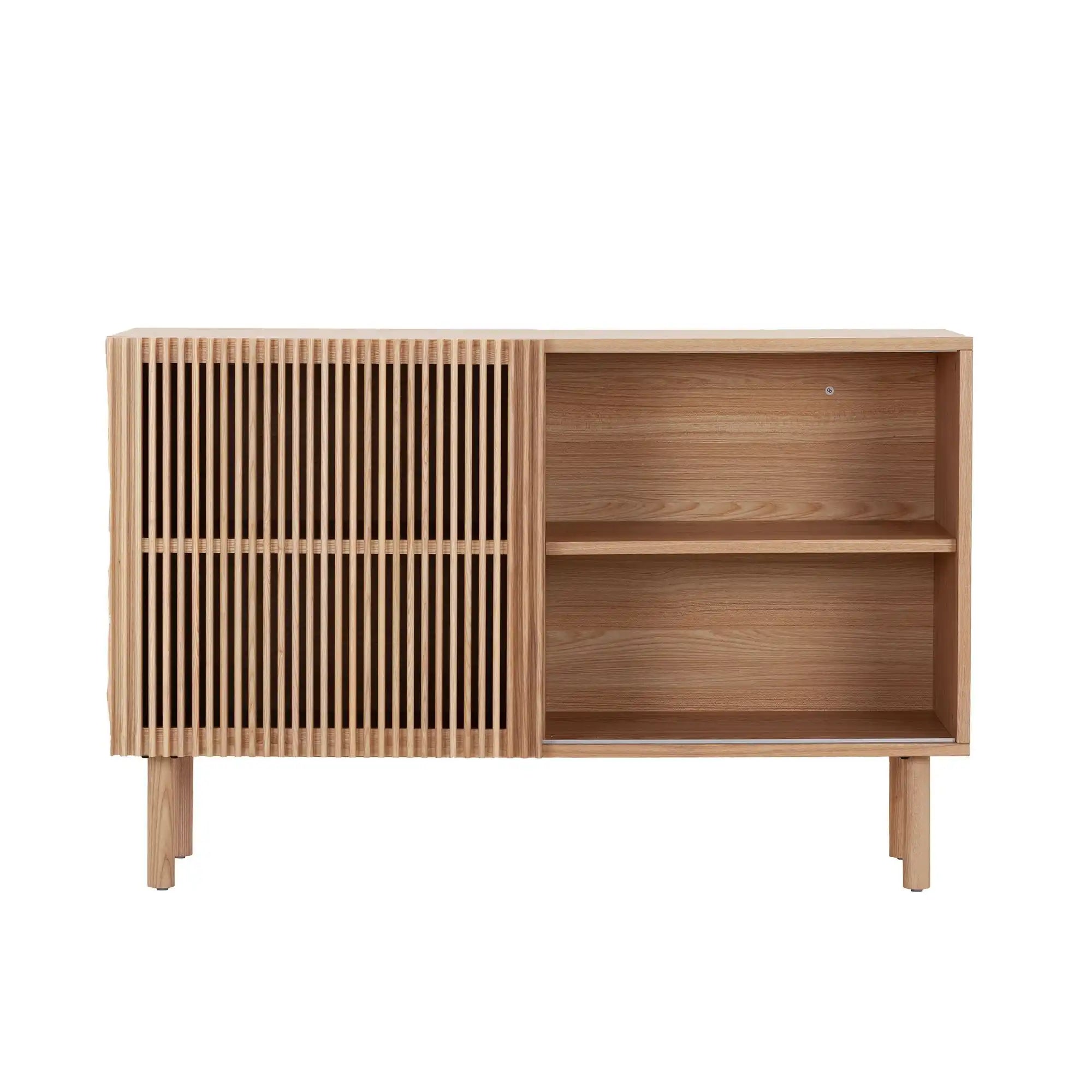 Modern Sideboard with 4 Cabinet, Storage Cabinet, TV Stand , Anti-Topple Design, and Large Countertop - Best Buy Furniture