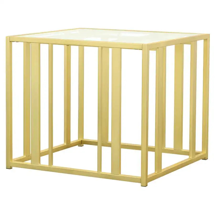 Adri - Rectangular Glass Top Side End Table - Best Buy Furniture