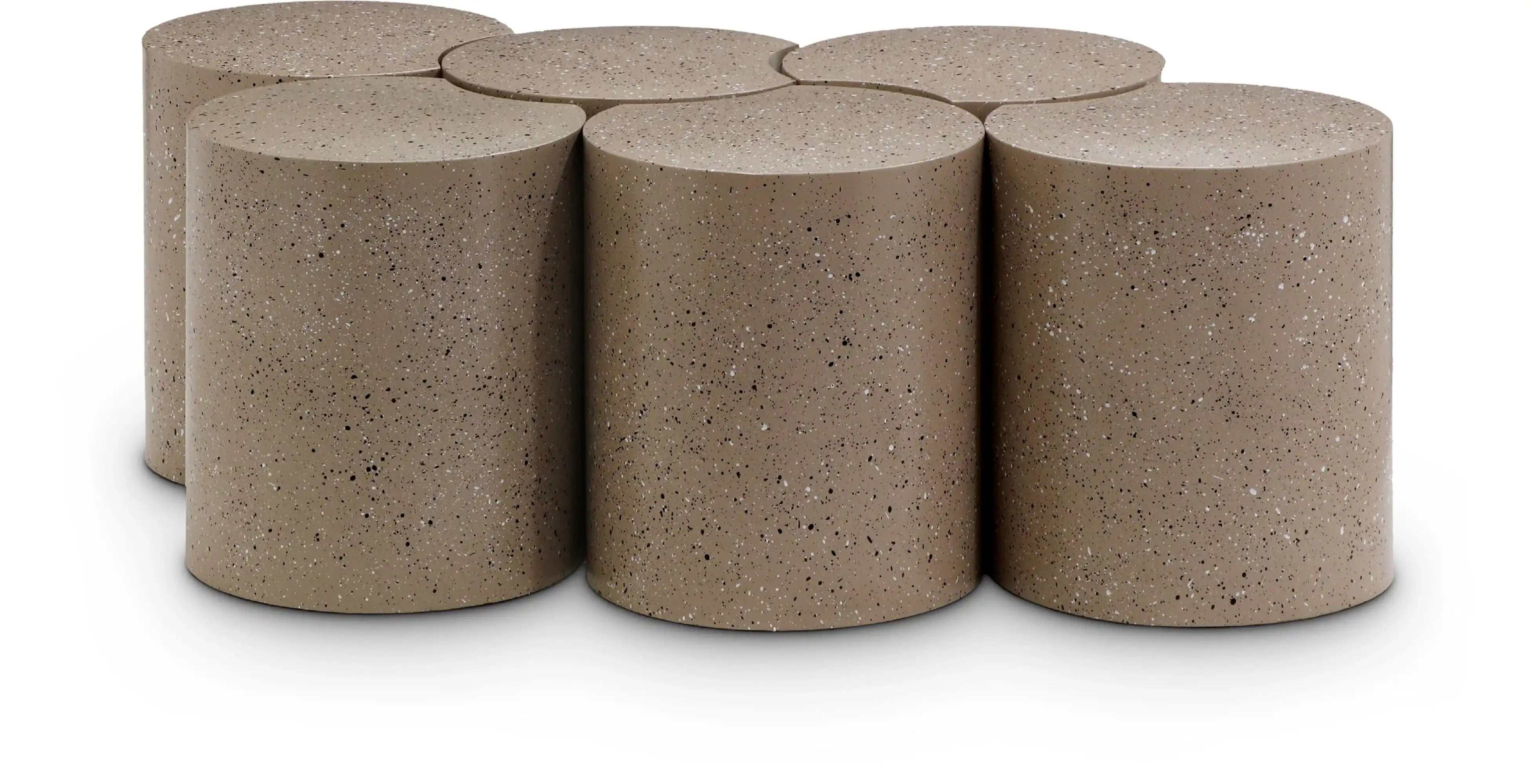 Dimple - 6 Piece Modular Coffee Table - Terazzo Finish - Best Buy Furniture