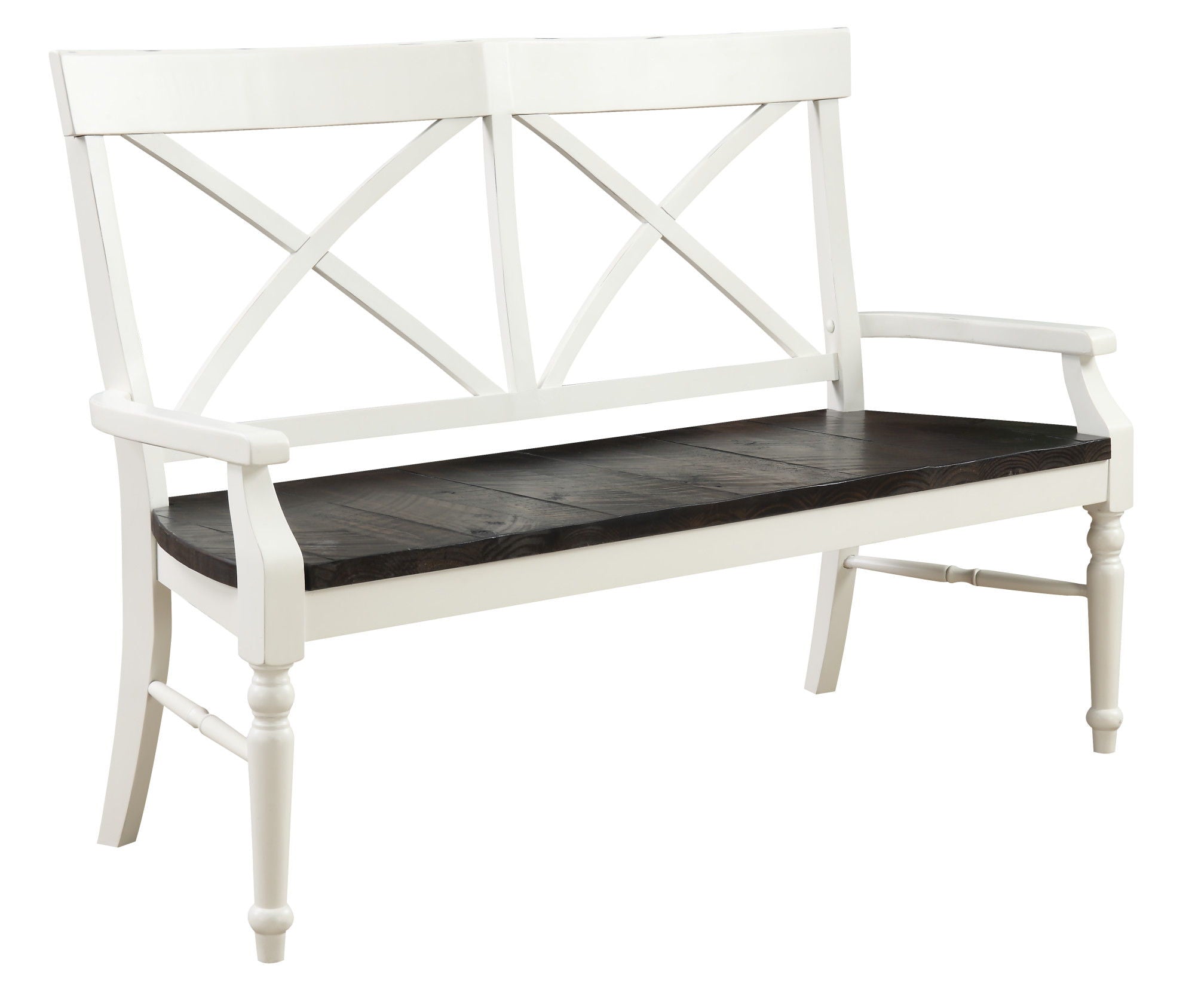 Mountina - Bench - Brown / White - Best Buy Furniture