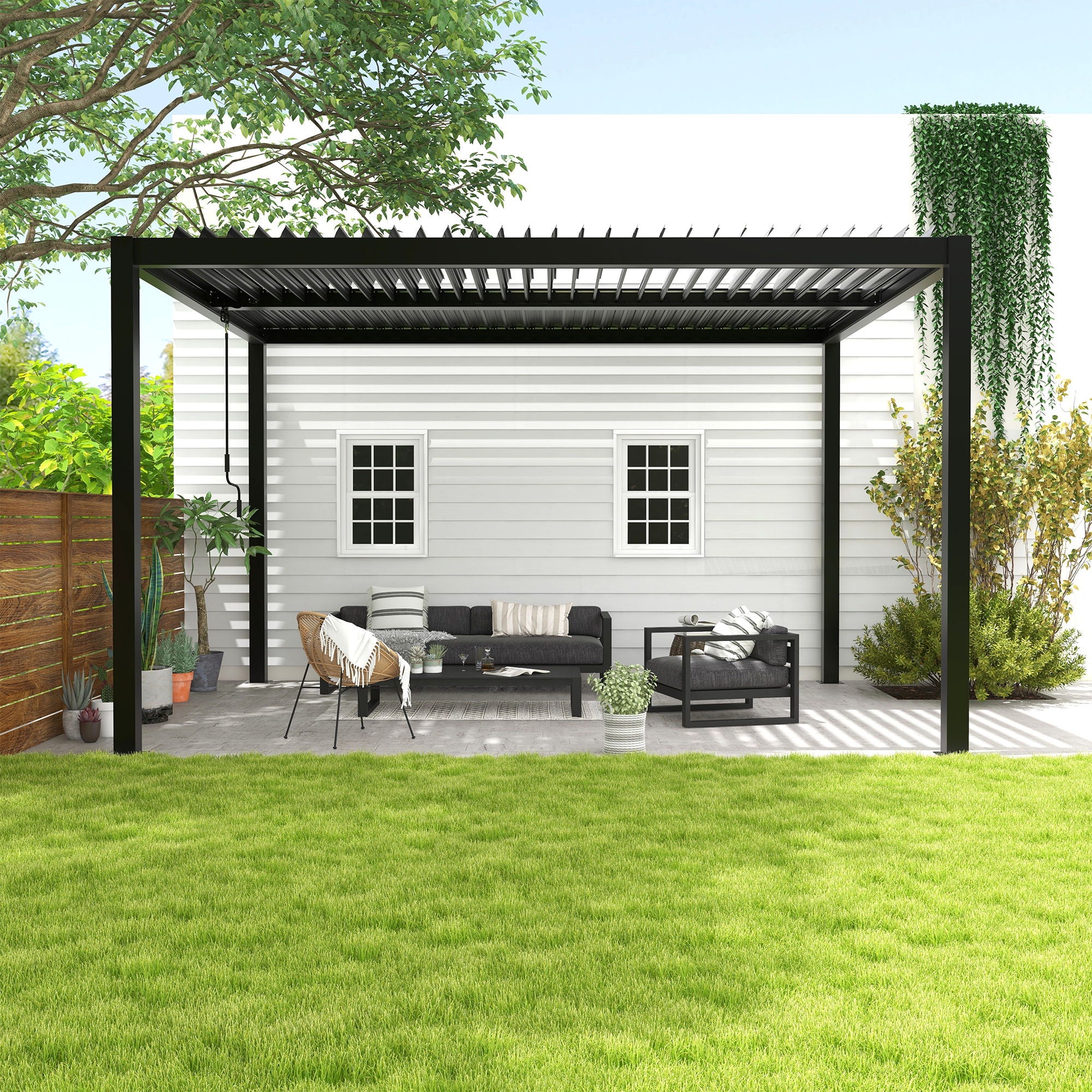 Louver Pergola Aluminium Frame & Louvers - Best Buy Furniture