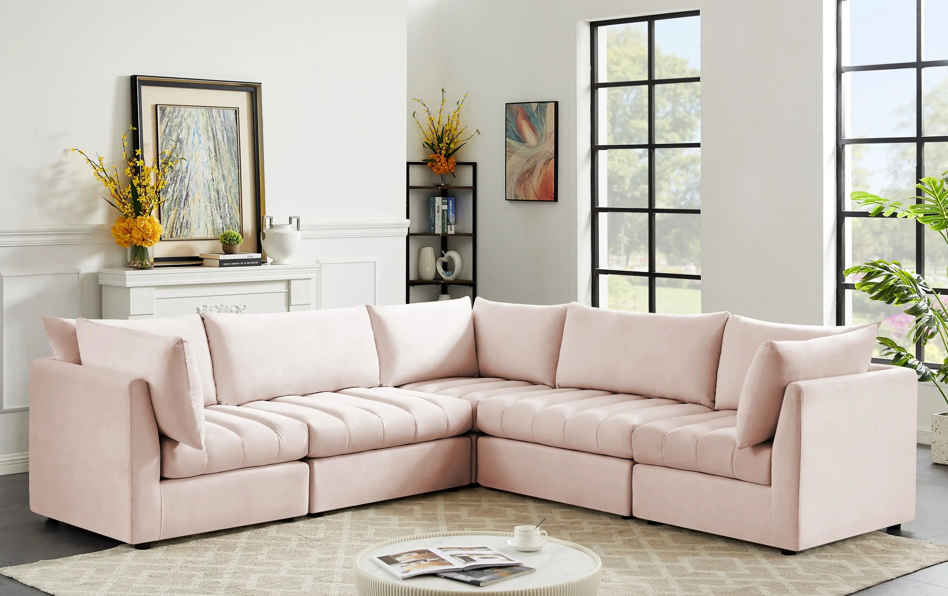 Jacob - Modular Corner Sectional 5 Piece - Best Buy Furniture