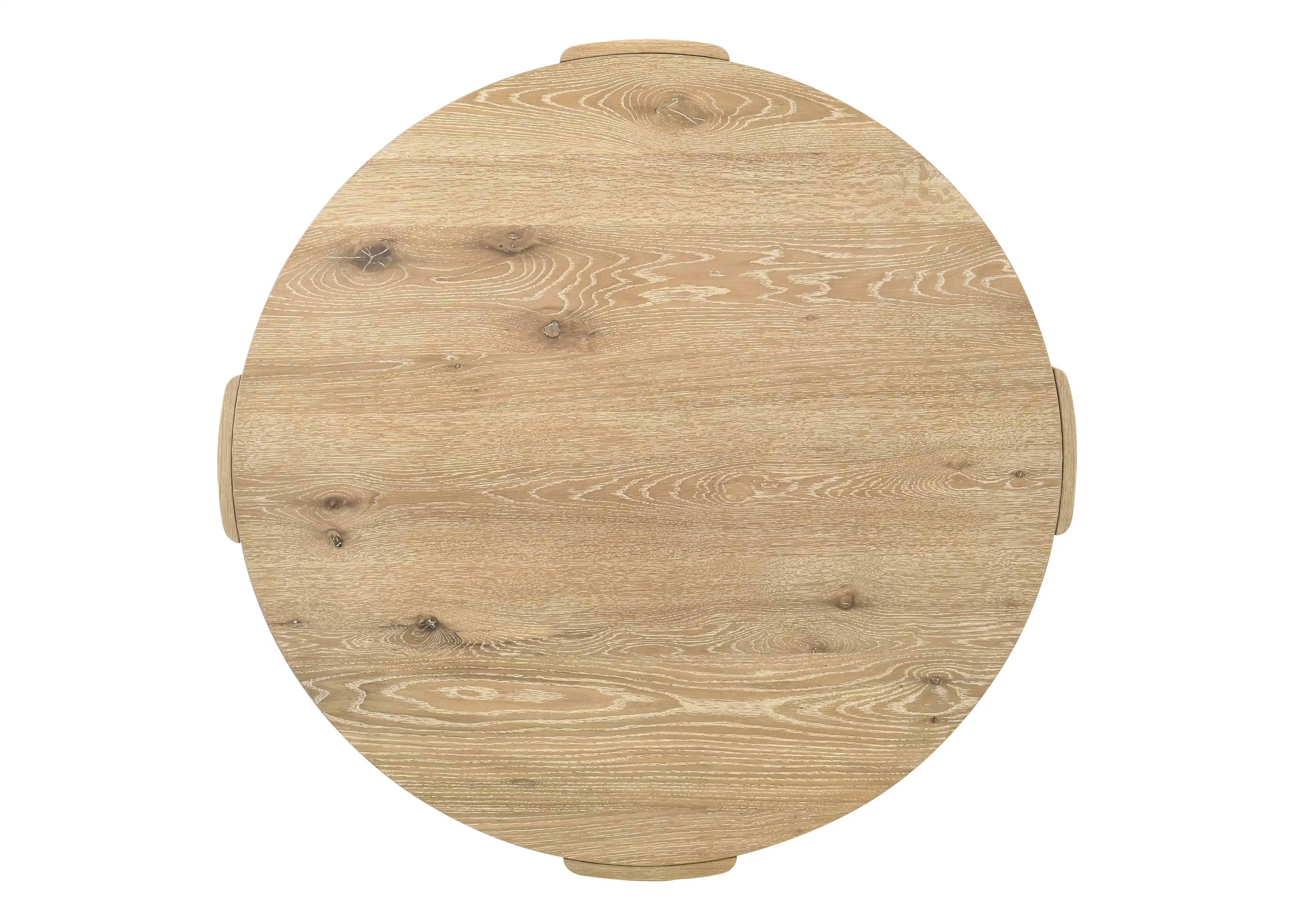 Bowen - Round Dining Table - Oak Finish - Best Buy Furniture