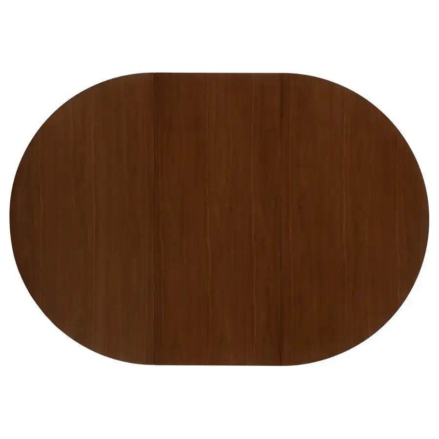 Jedda - 5 Piece Oval Dining Table Set - Dark Walnut - Best Buy Furniture