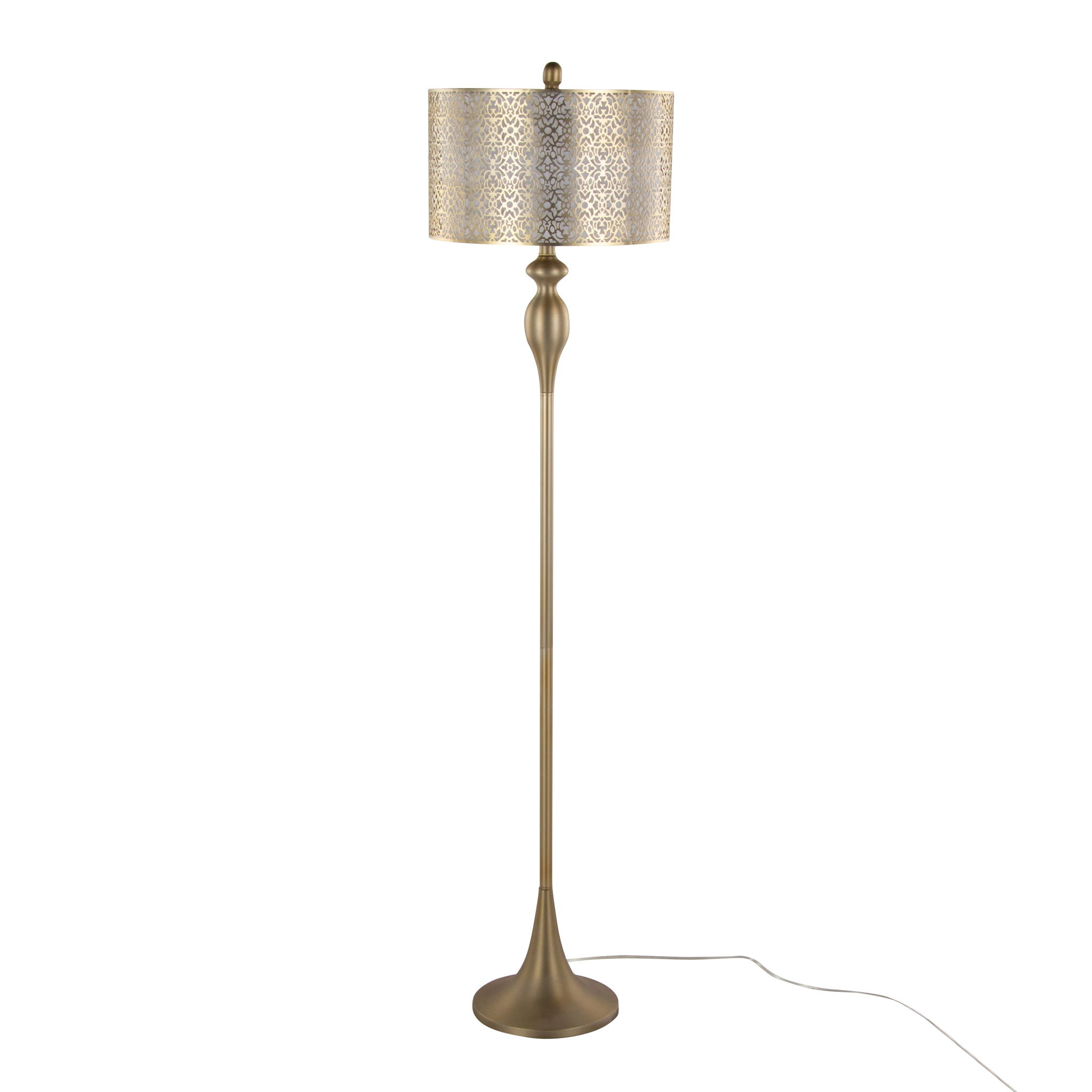 Ashland - Contemporary Floor Lamp Laser Cut - Best Buy Furniture