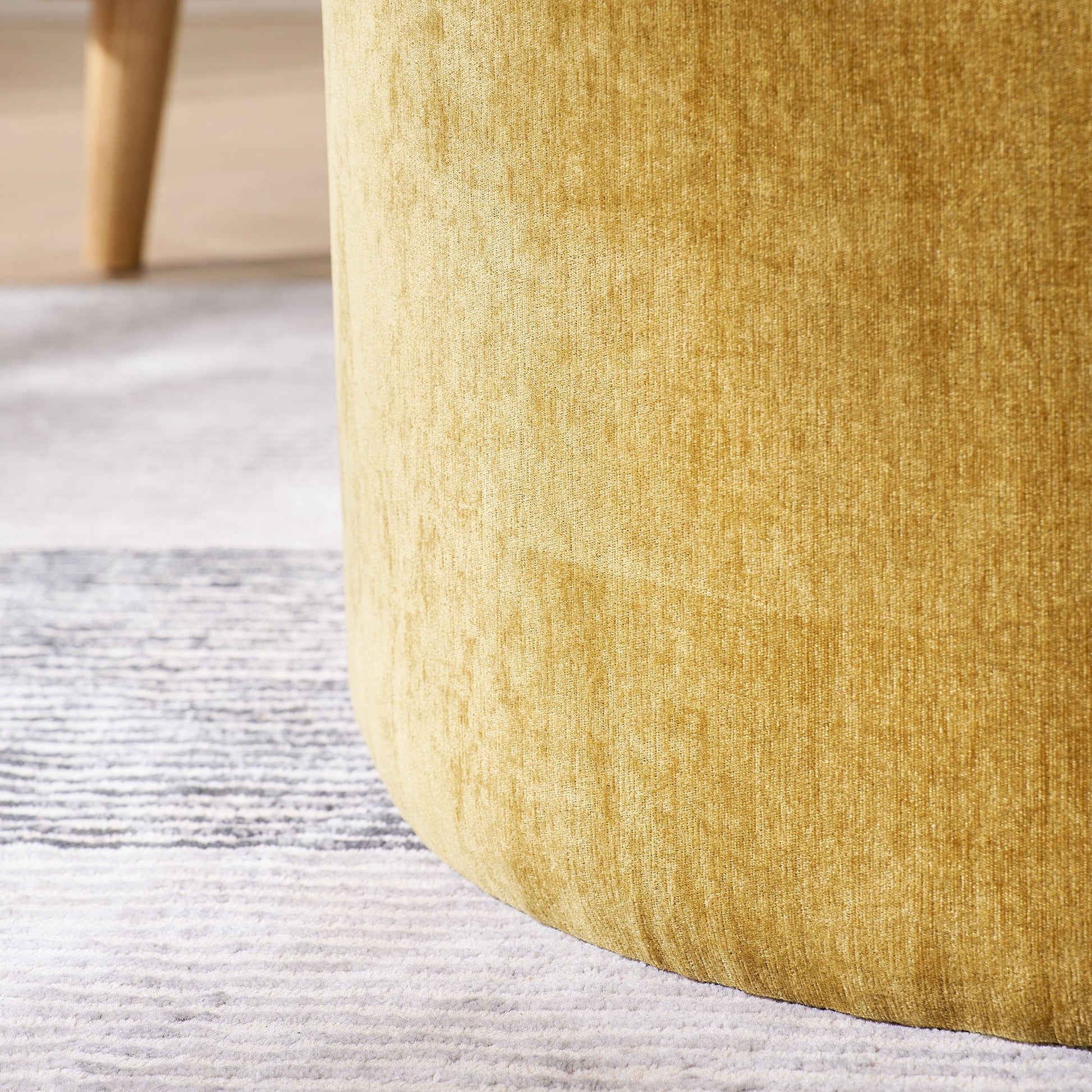 Classic 2 Piece Round Storage Ottoman Set With Drum Shaped Stool - Best Buy Furniture