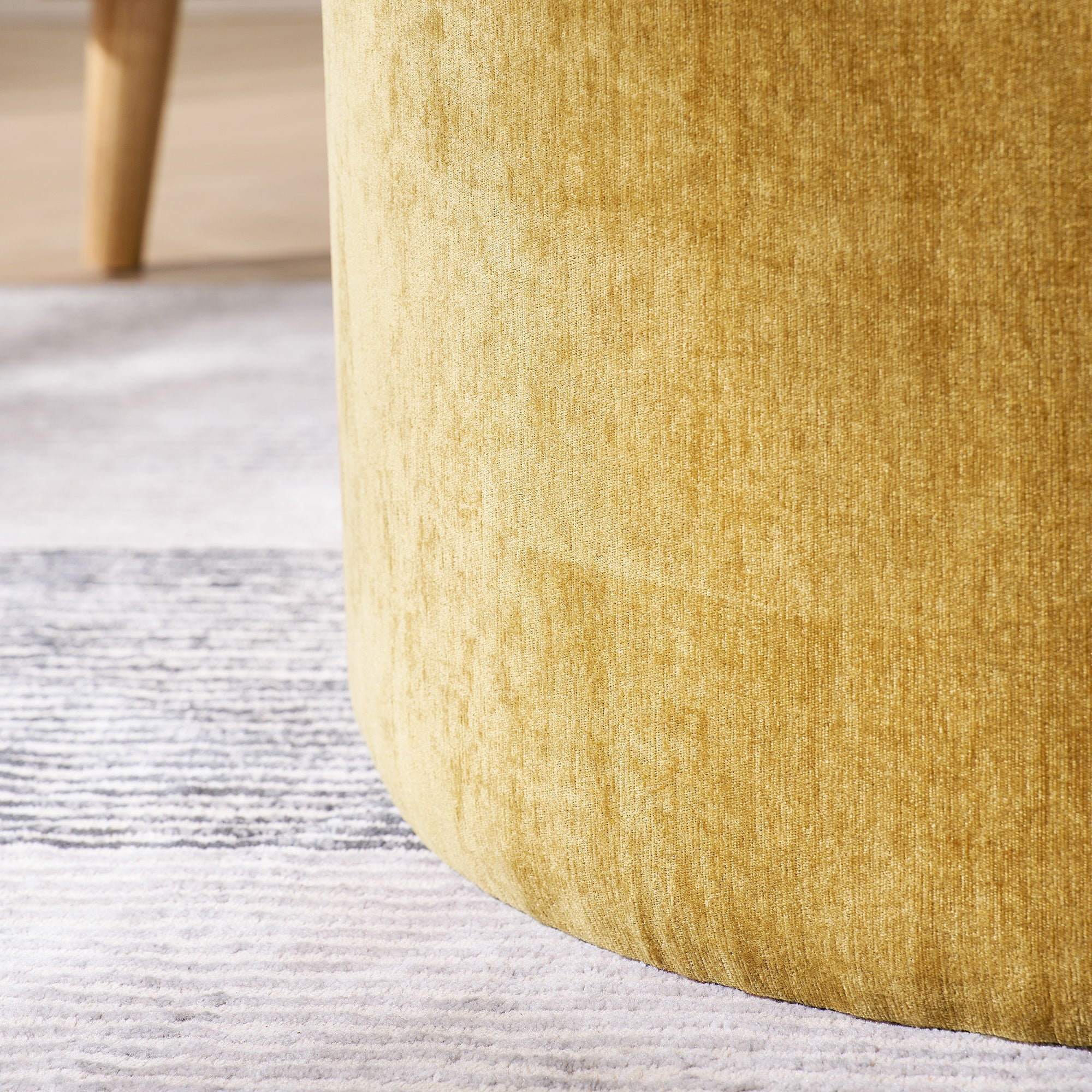 Classic 2 Piece Round Storage Ottoman Set With Drum Shaped Stool - Best Buy Furniture