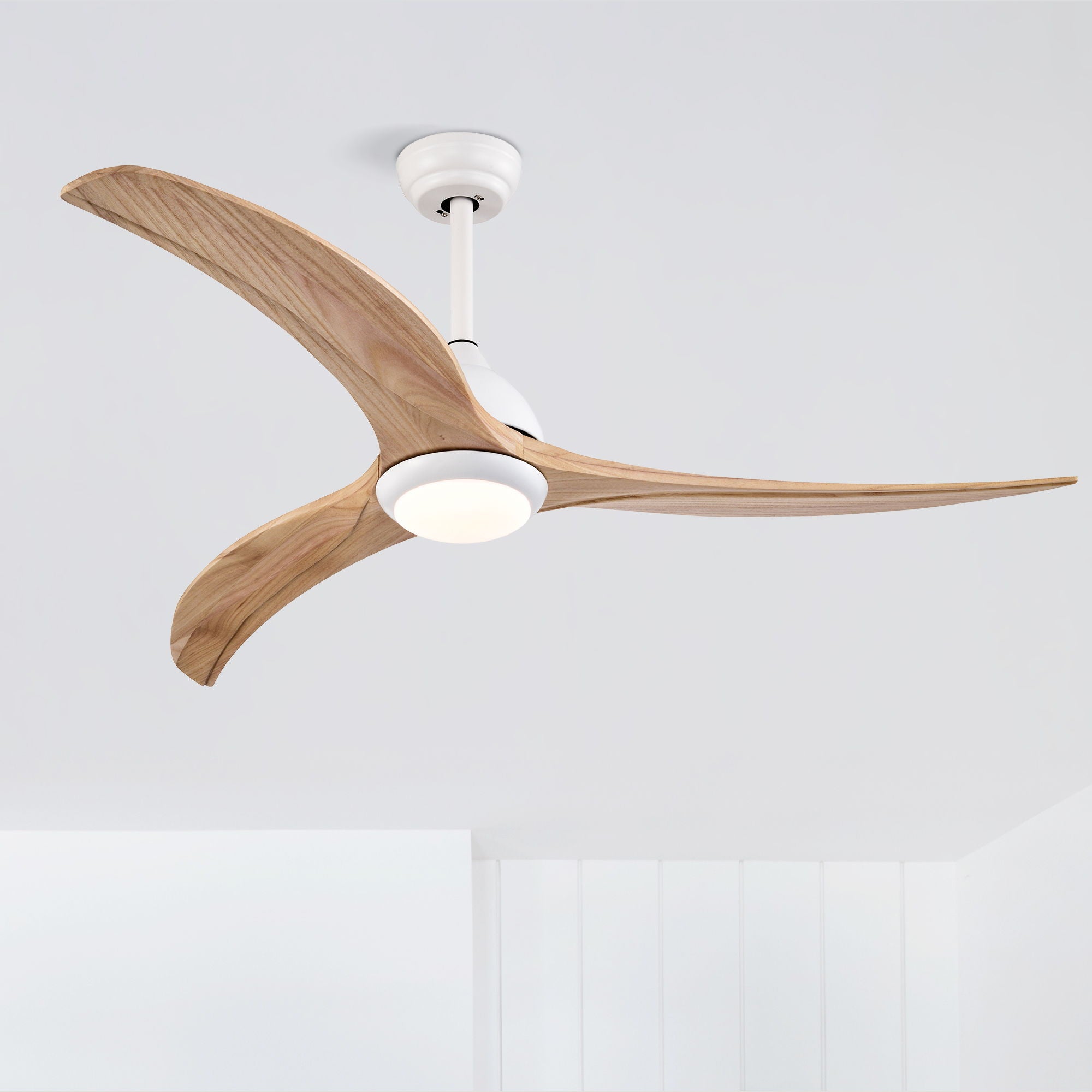Indoor Outdoor Ceiling Fan With Light With Remote Control, Noiseless Reversible Motor, 6 Speed, 3 Color - Best Buy Furniture