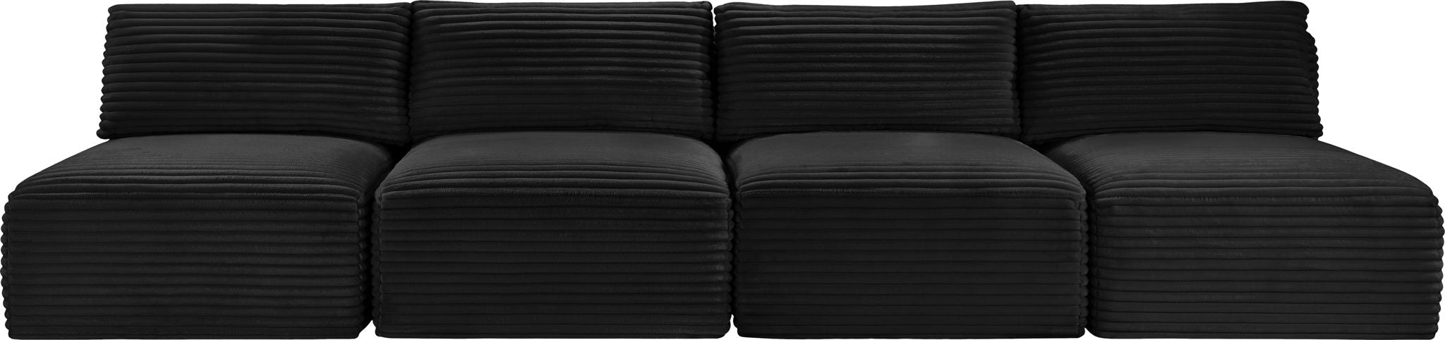 Shaggy - 4 Seat Modular Armless Sofa - Best Buy Furniture