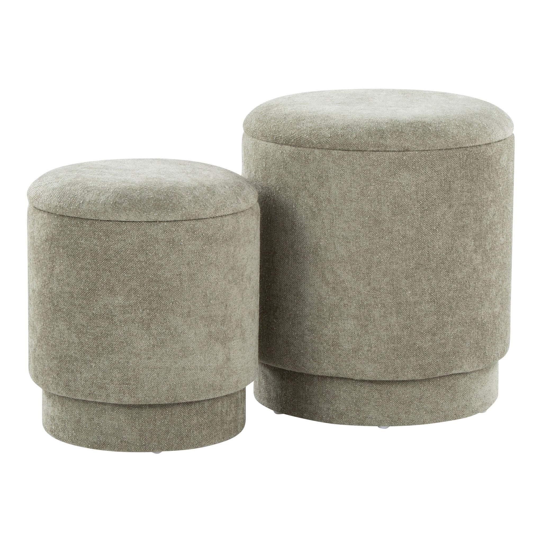 Marla - Upholste Contemporary Ottoman Set - Best Buy Furniture