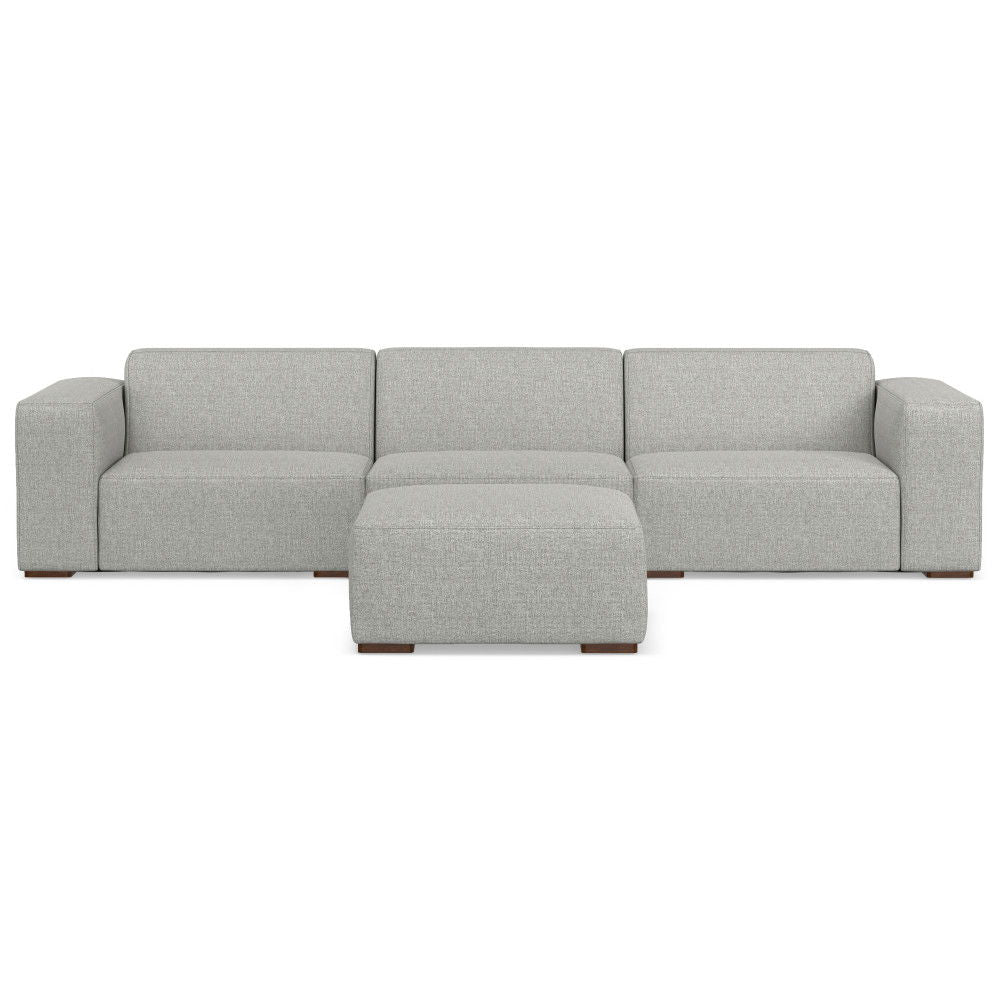 Rex - Handcrafted Sectional Sofa And Ottoman - Best Buy Furniture