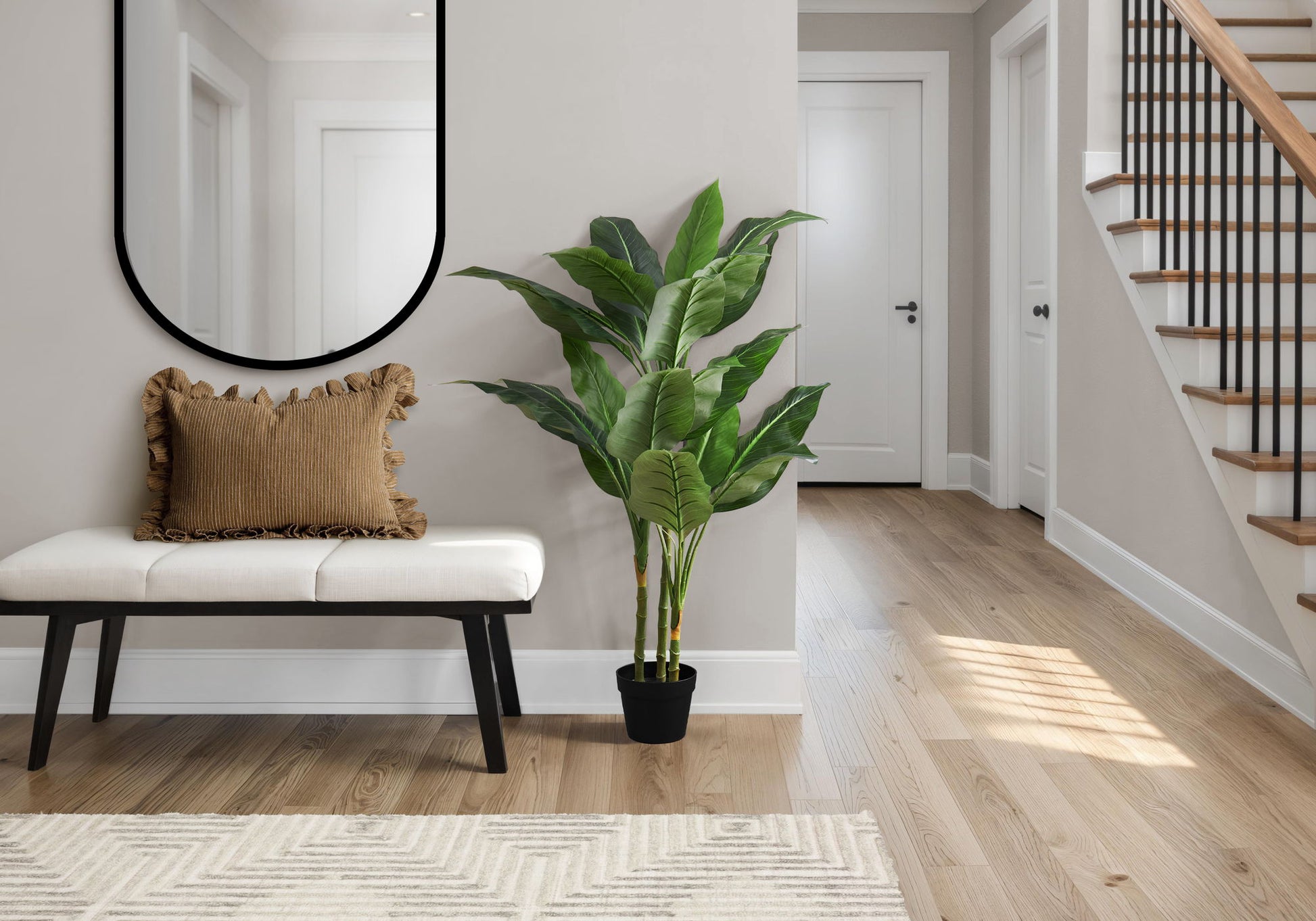 42" Tall, Artificial Plant, Evergreen Tree, Indoor, Faux, Fake, Floor, Greenery, Potted, Decorative - Green / Black - Best Buy Furniture