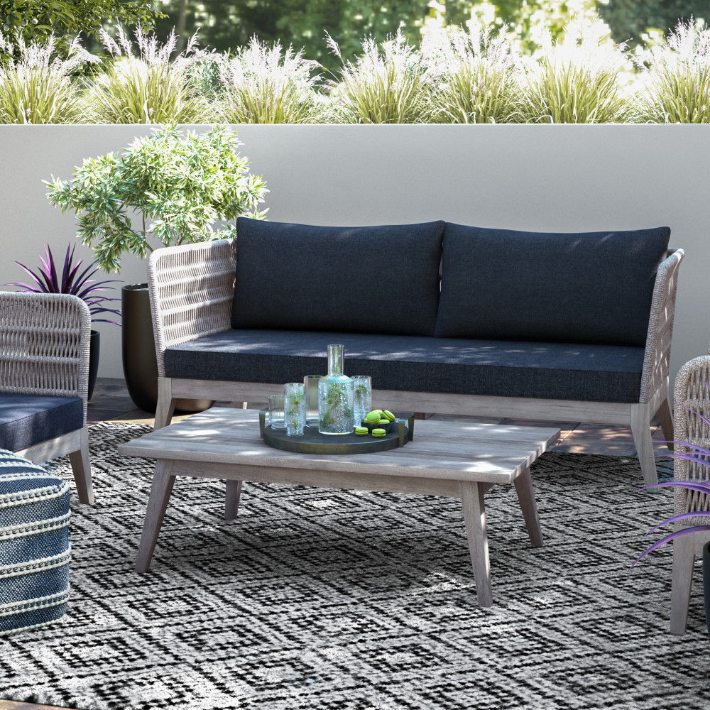Santiago - Outdoor Sofa - Slate Gray - Best Buy Furniture
