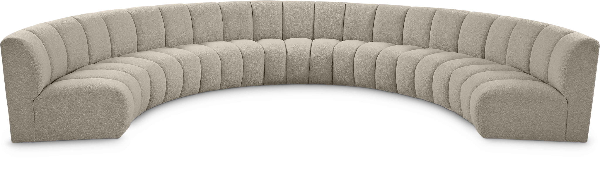 Infinity - 7 Piece Boucle Modular Sectional - Best Buy Furniture